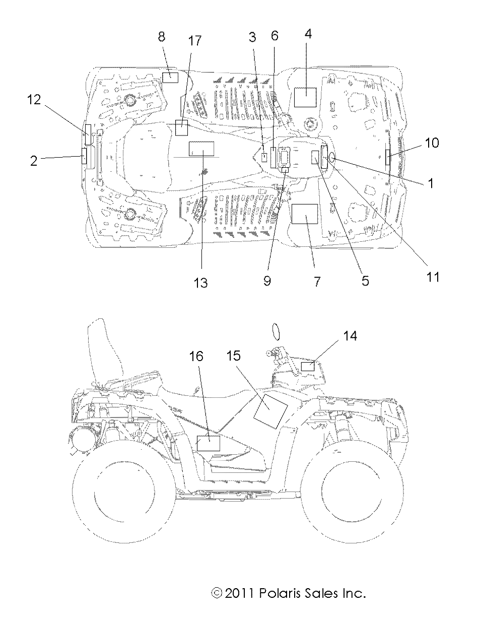 BODY, DECALS - A12DN5EFR (49ATVDECAL12SPTRGEPS550I)