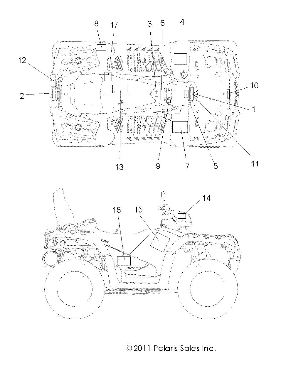 BODY, DECALS - A12DN8EFW (49ATVDECAL12SPTRGEPS850I)