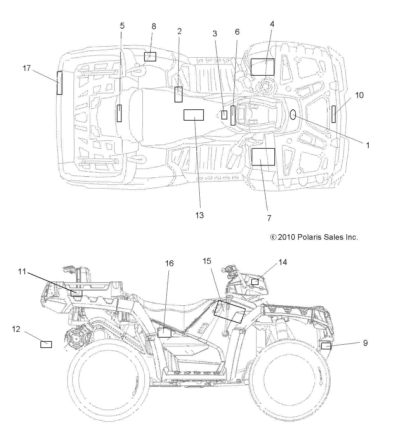 BODY, DECALS - A12TN55AA/AZ (49ATVDECAL12SPX2550)