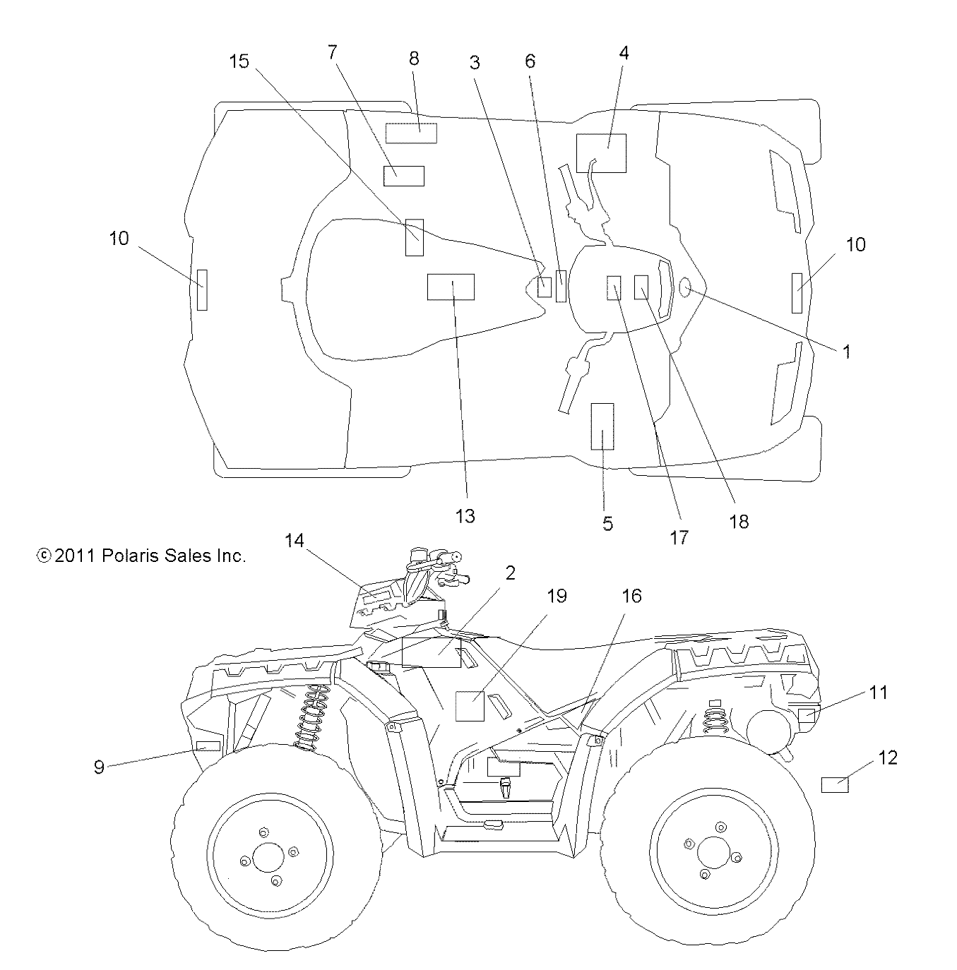 BODY, DECALS - A12ZN8EAD/EAH/EAL/EAM/EAO/EAS/EAT (49ATVDECAL12SPXPEPS850)