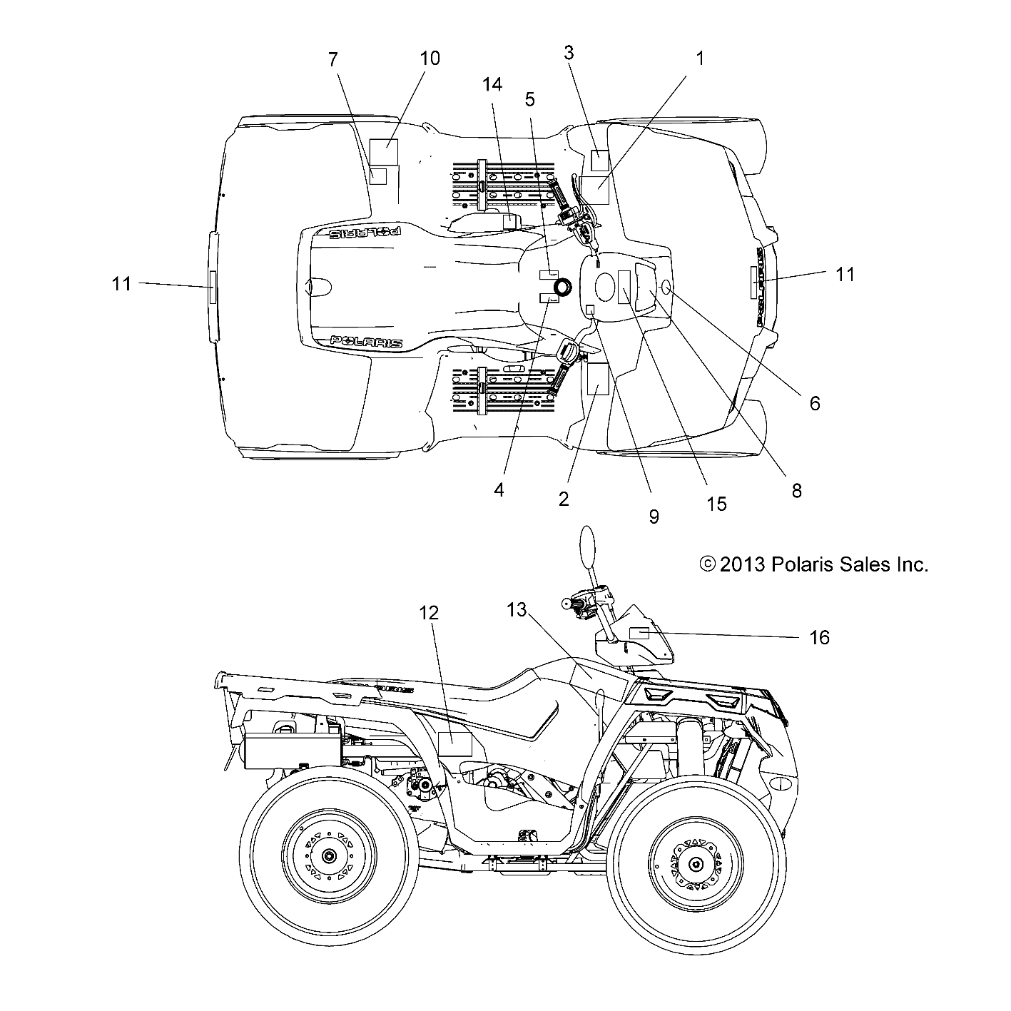 BODY, DECALS - A14MH5EFJ/EFK (49ATVDECAL14SP570EPSF)