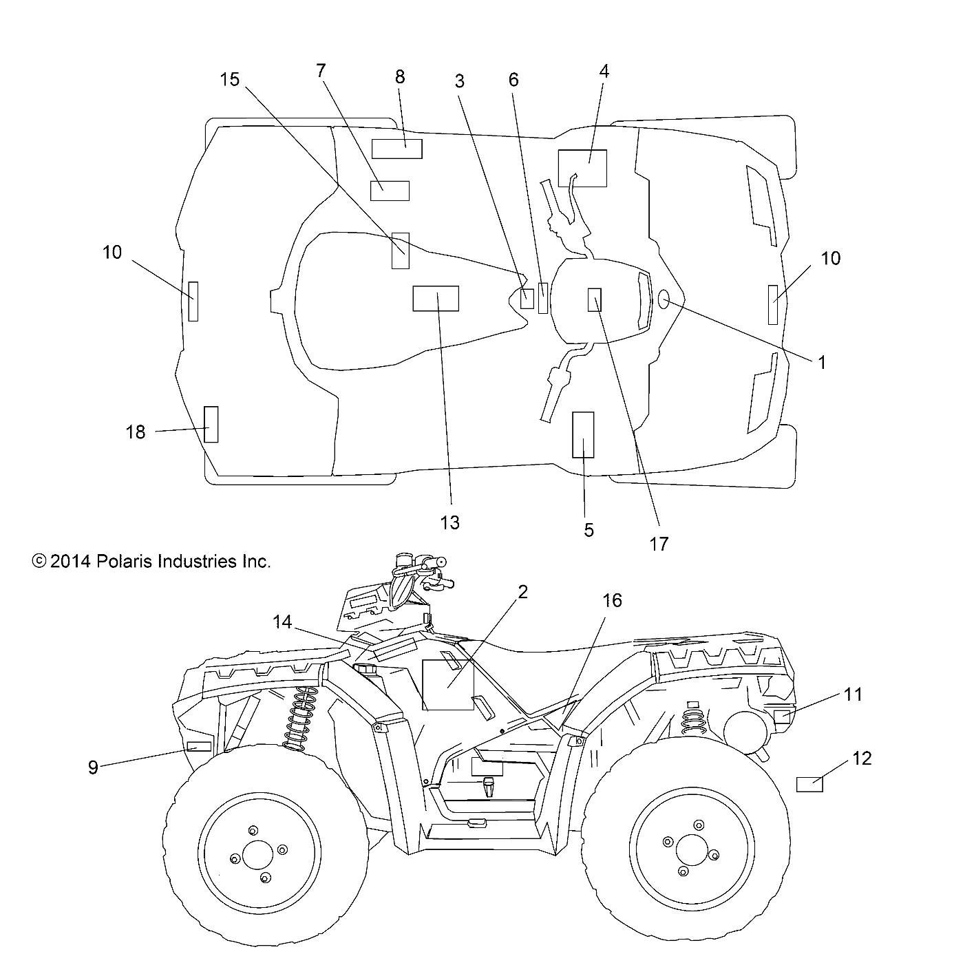 BODY, DECALS - A15SXE85AS/AM/A85AA/AC/AJ (49ATVDECAL15850SP)