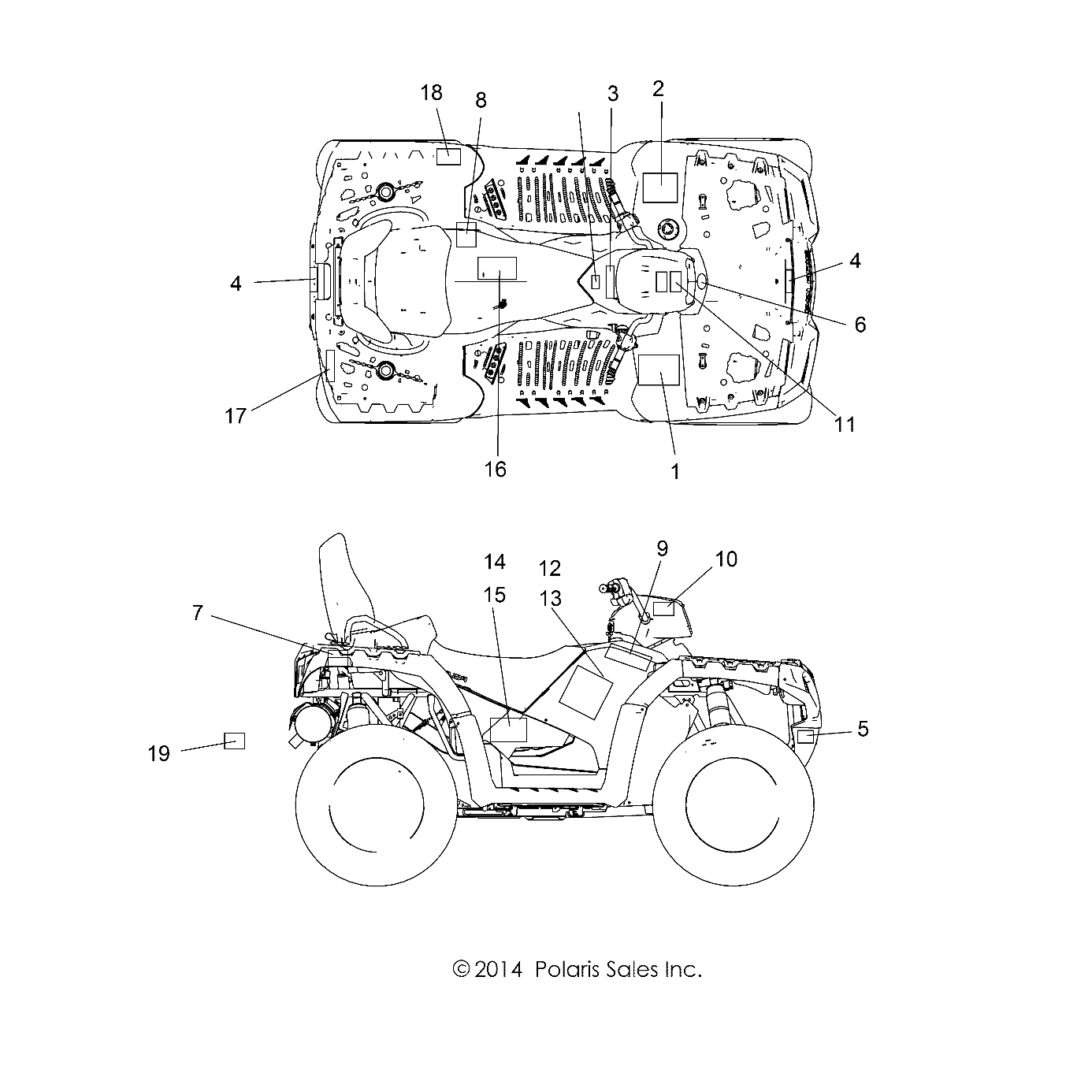 BODY, DECALS - A15SYE85HS (49ATVDECAL1585TRMD)