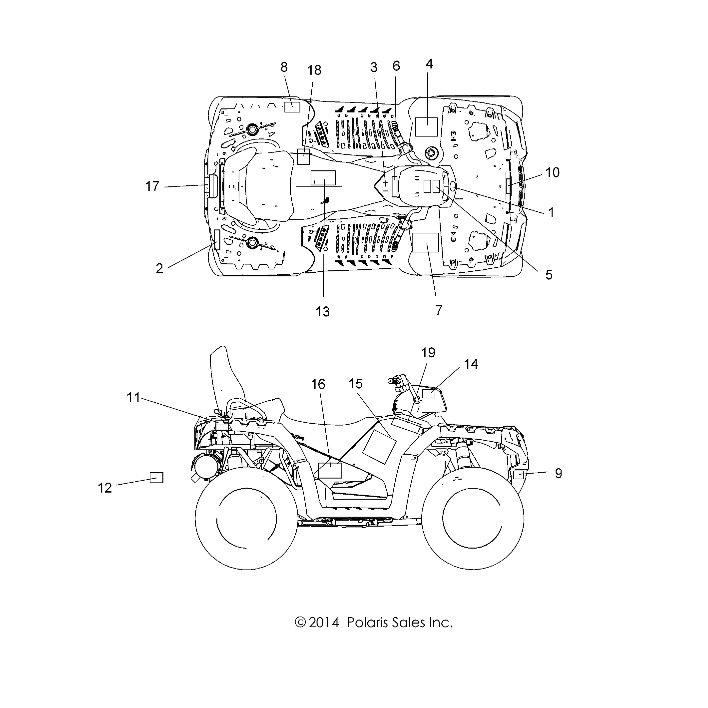 BODY, DECALS - A15SYE95AX/L95AP (49ATVDECAL15SPTRG850)