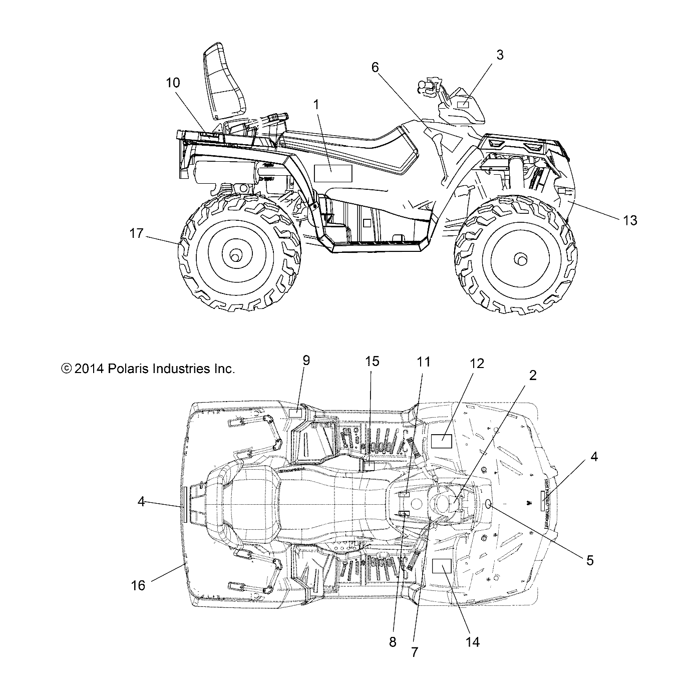 BODY, DECALS - A15SDA57HH/HA (49ATVDECAL15TRGMD)