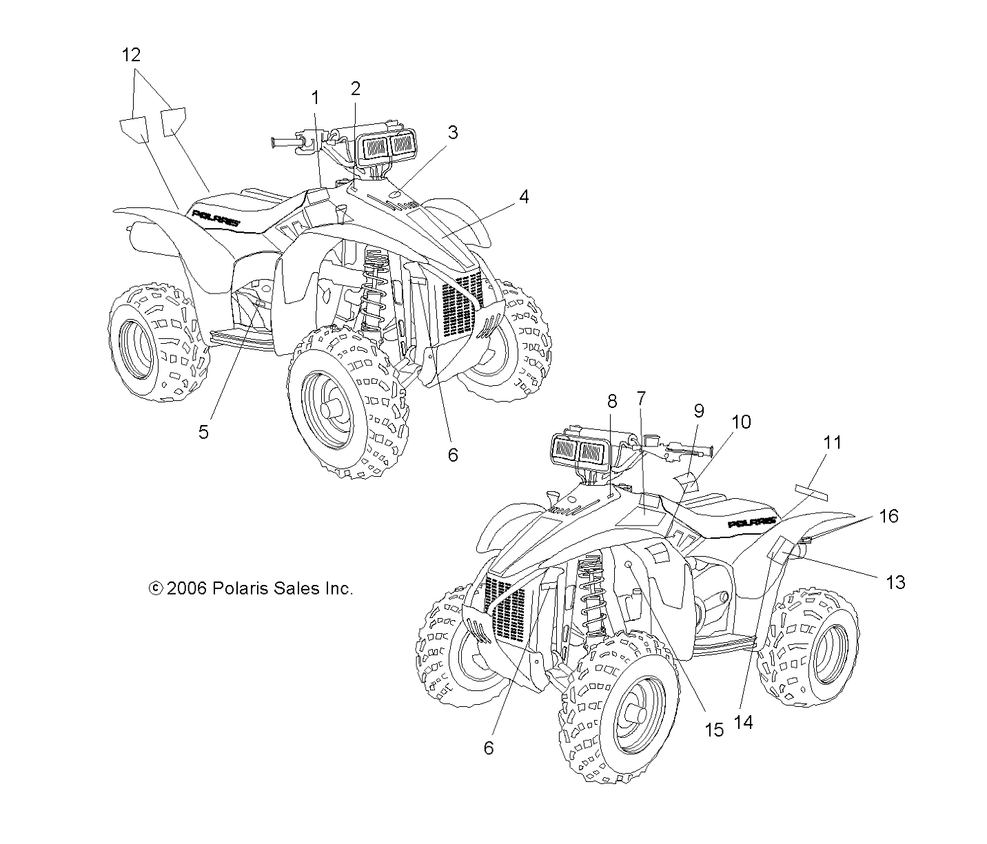 DECALS - A07BG50AA/FA (49ATVDECALSCRAM)