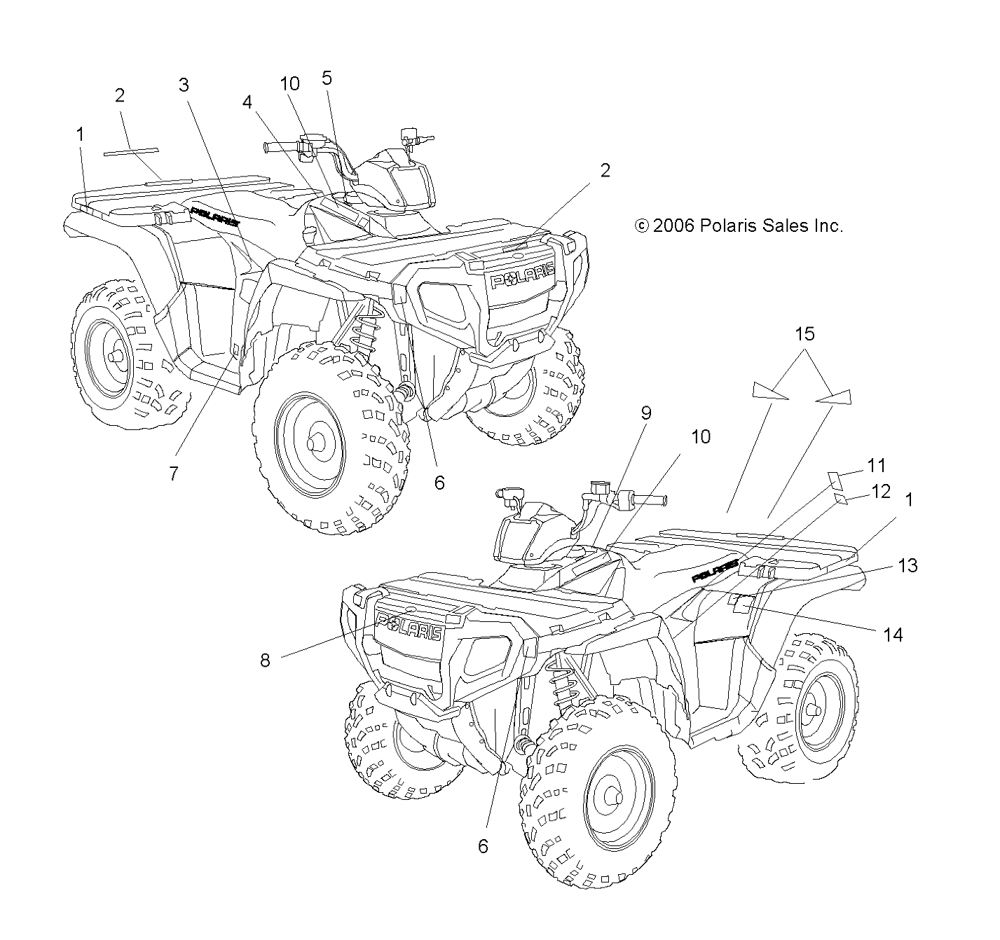 DECALS - A07MH46AA/AZ (49ATVDECALSP450)