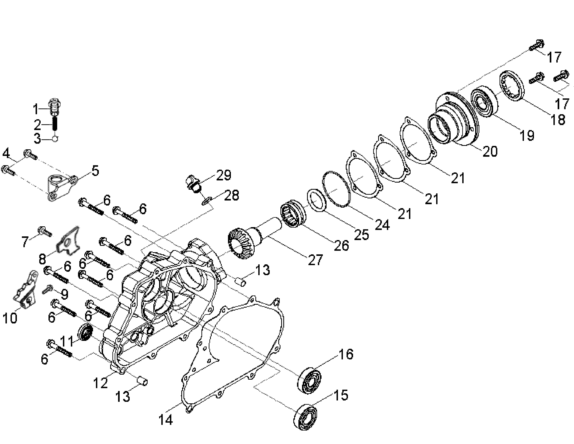 DRIVE ASSEMBLY, REAR - A07PB20AA/AD (49ATVDRIVERR07SAW)