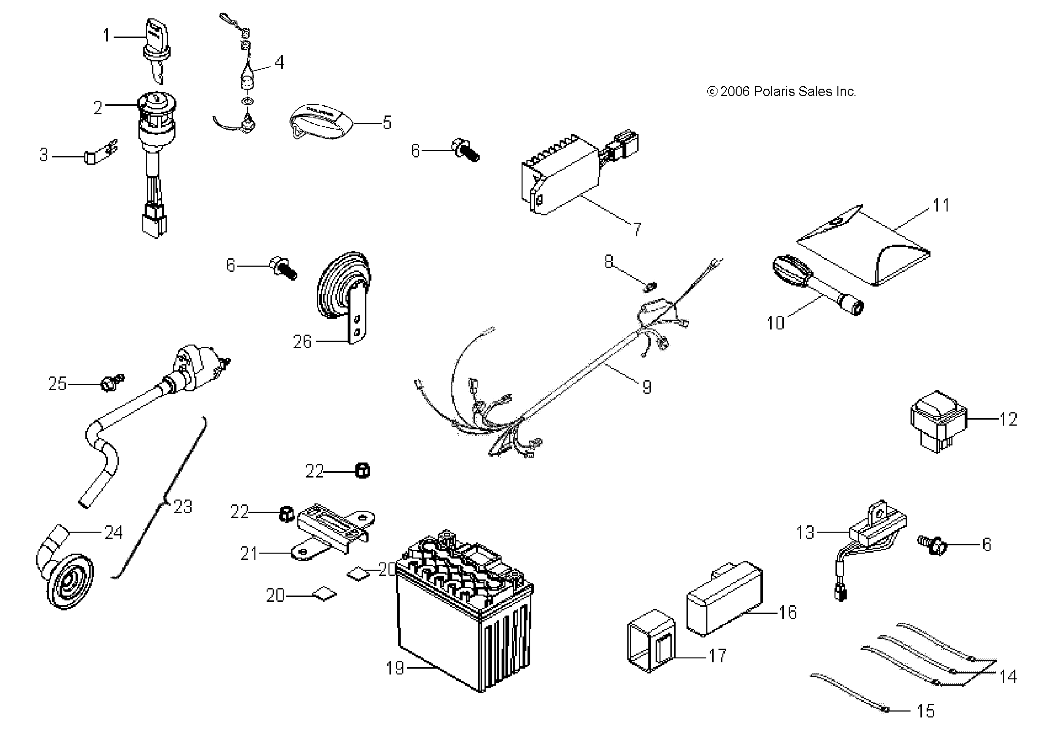 ELECTRICAL PARTS - A08KA05AB/AD (49ATVELECT07PRED50)