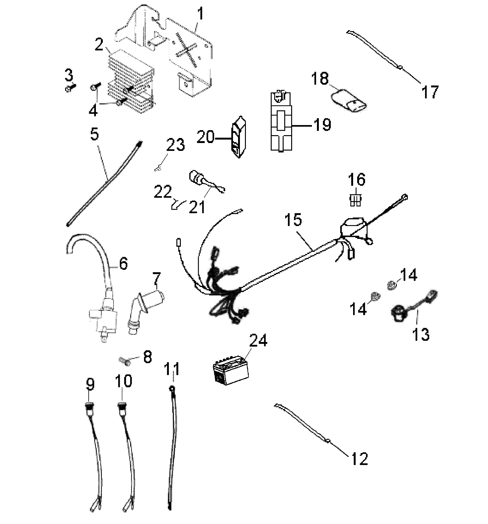 ELECTRICAL PARTS - A07SB20AA (49ATVELECT07SAW)