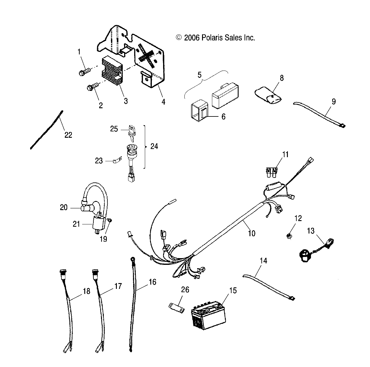 ELECTRICAL PARTS - A10PB20AB/AD (49ATVELECT08PHX)