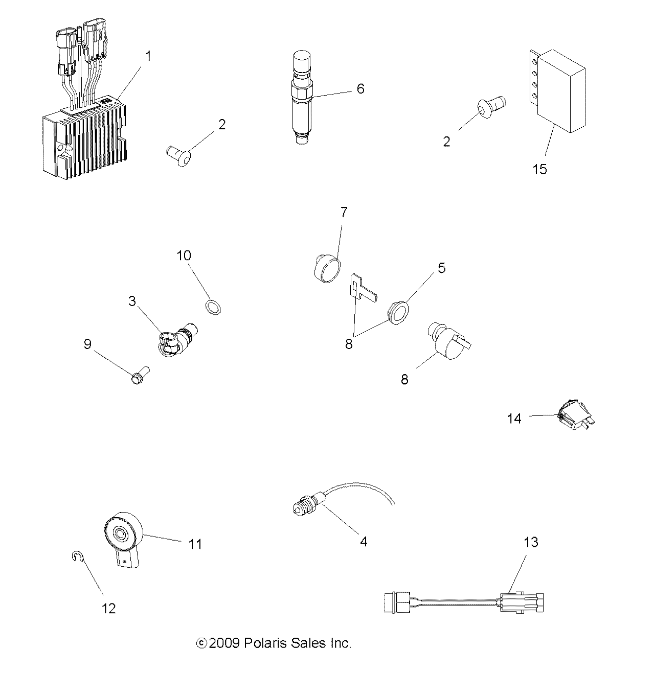 ELECTRICAL, SWITCHES, SENSORS and ECM - A10DH50FX (49ATVELECT10SP500TRGI)