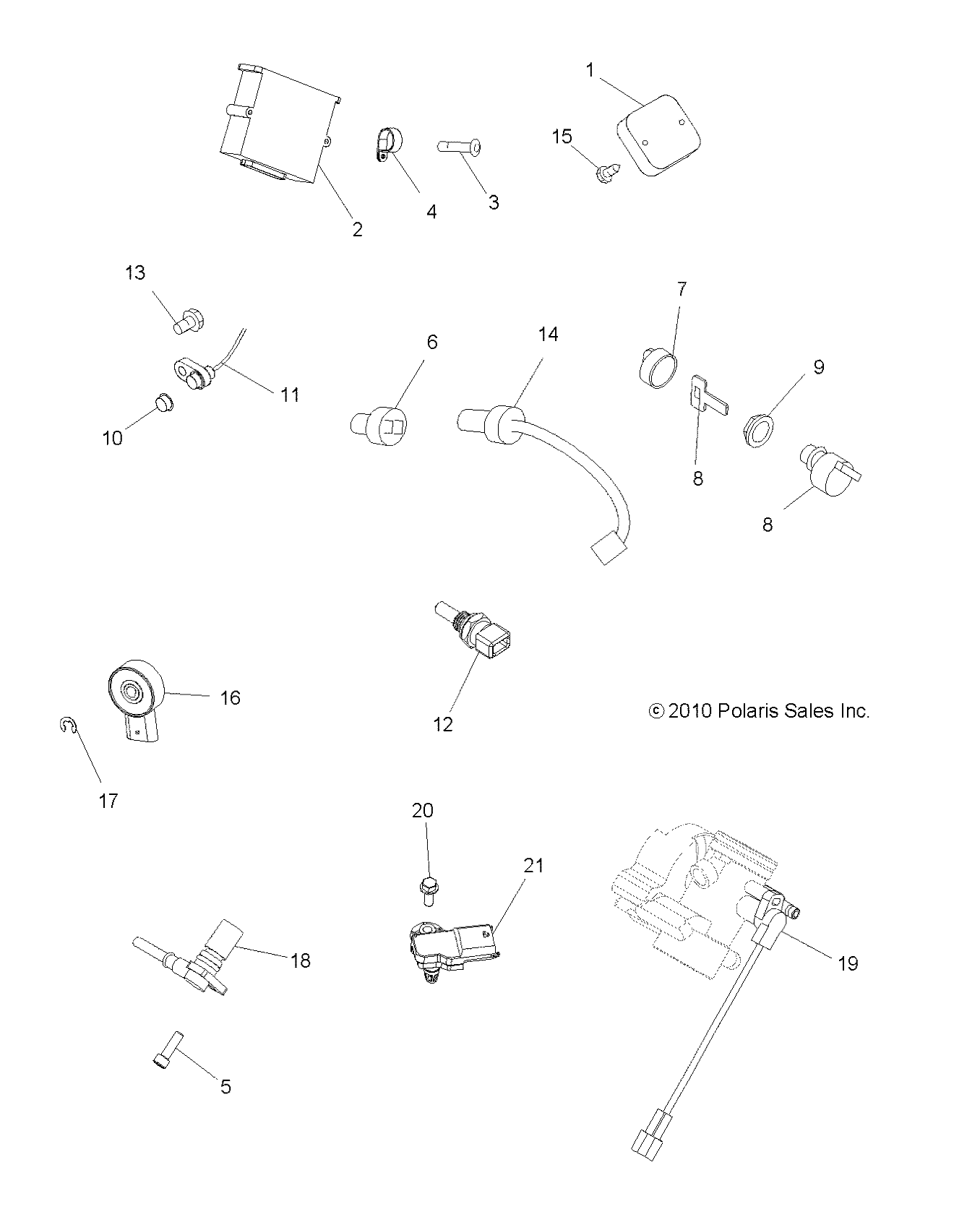 ELECTRICAL, SWITCHES and SENSORS and ECM - A14CF76AA (49ATVELECT116X6)