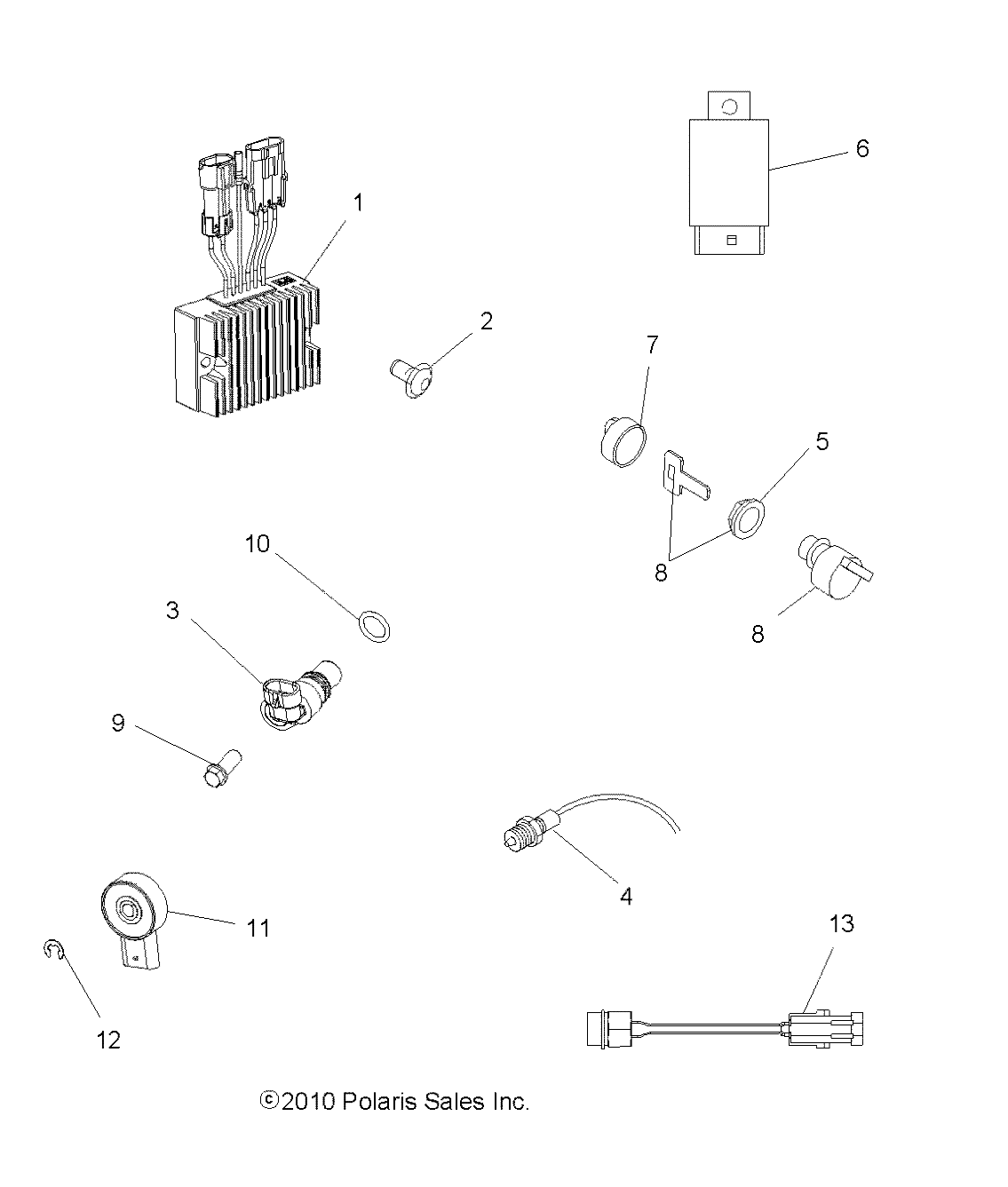 ELECTRICAL, SWITCHES, SENSORS and ECM - A11MH50FF (49ATVELECT11SP500F)