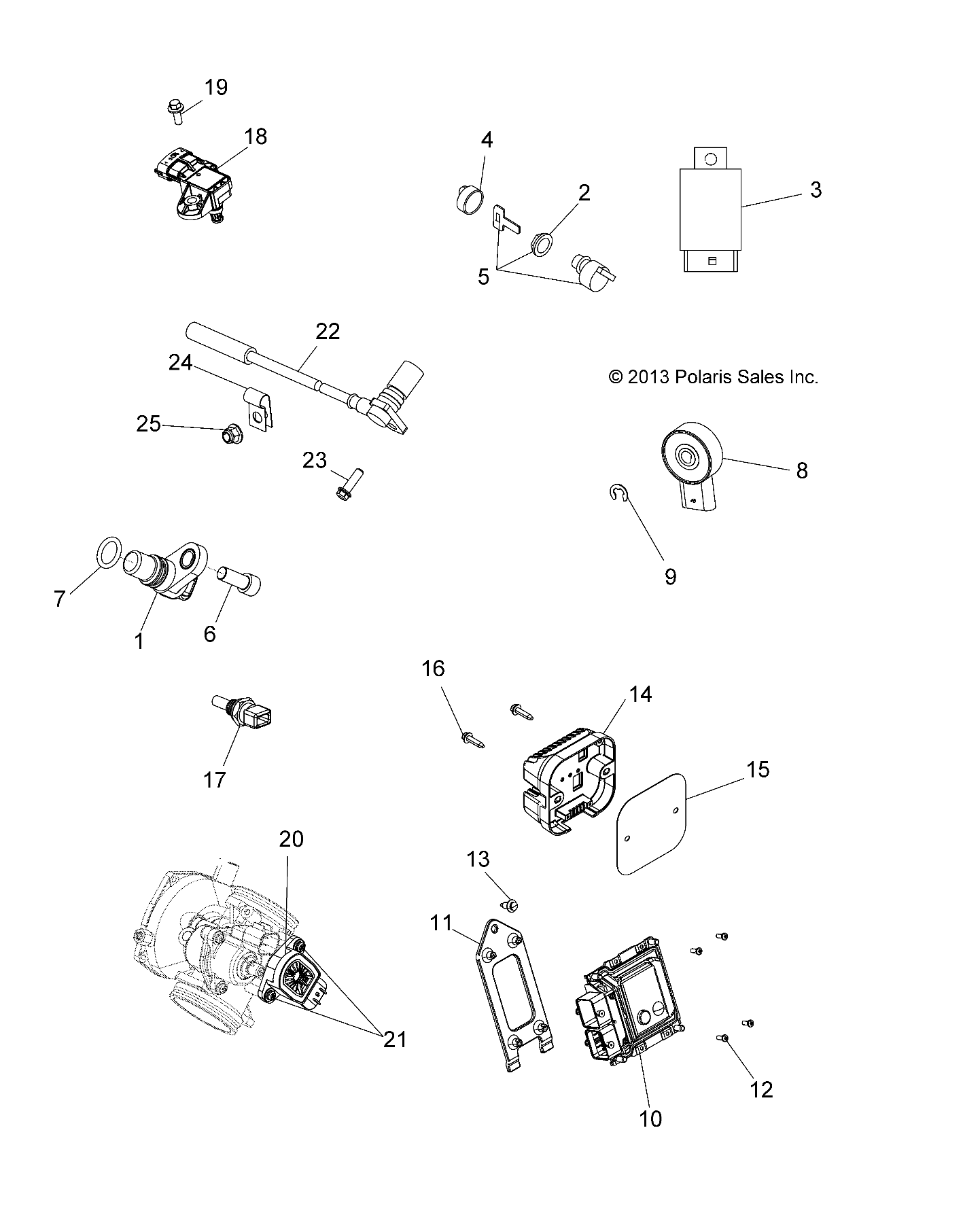 ELECTRICAL, SWITCHES, SENSORS and ECM MODULES - A14MX5ETH (49ATVELECT14570UTE)