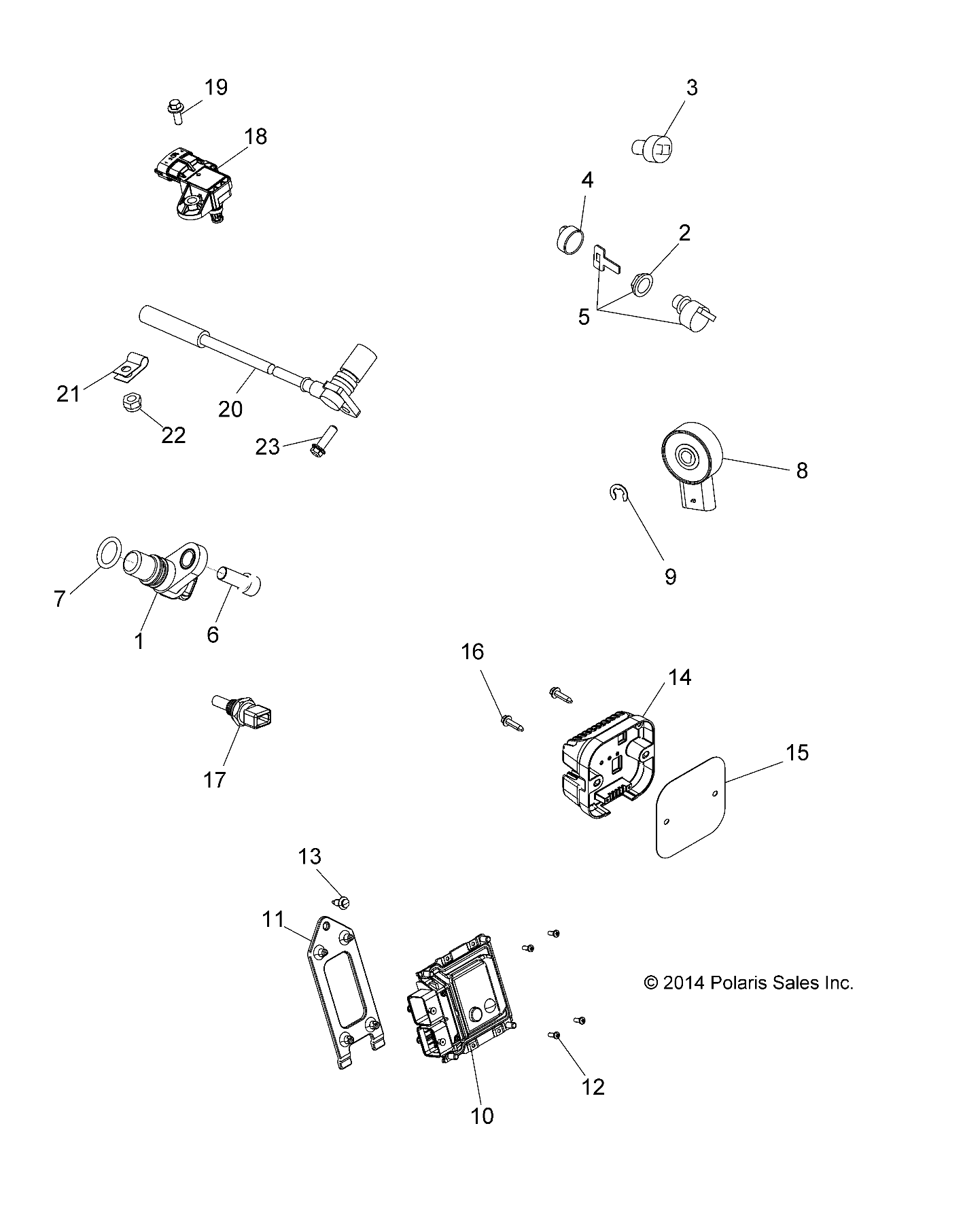 ELECTRICAL, SWITCHES, SENSORS and ECM - A15SEA57HA (49ATVELECT15570MD)