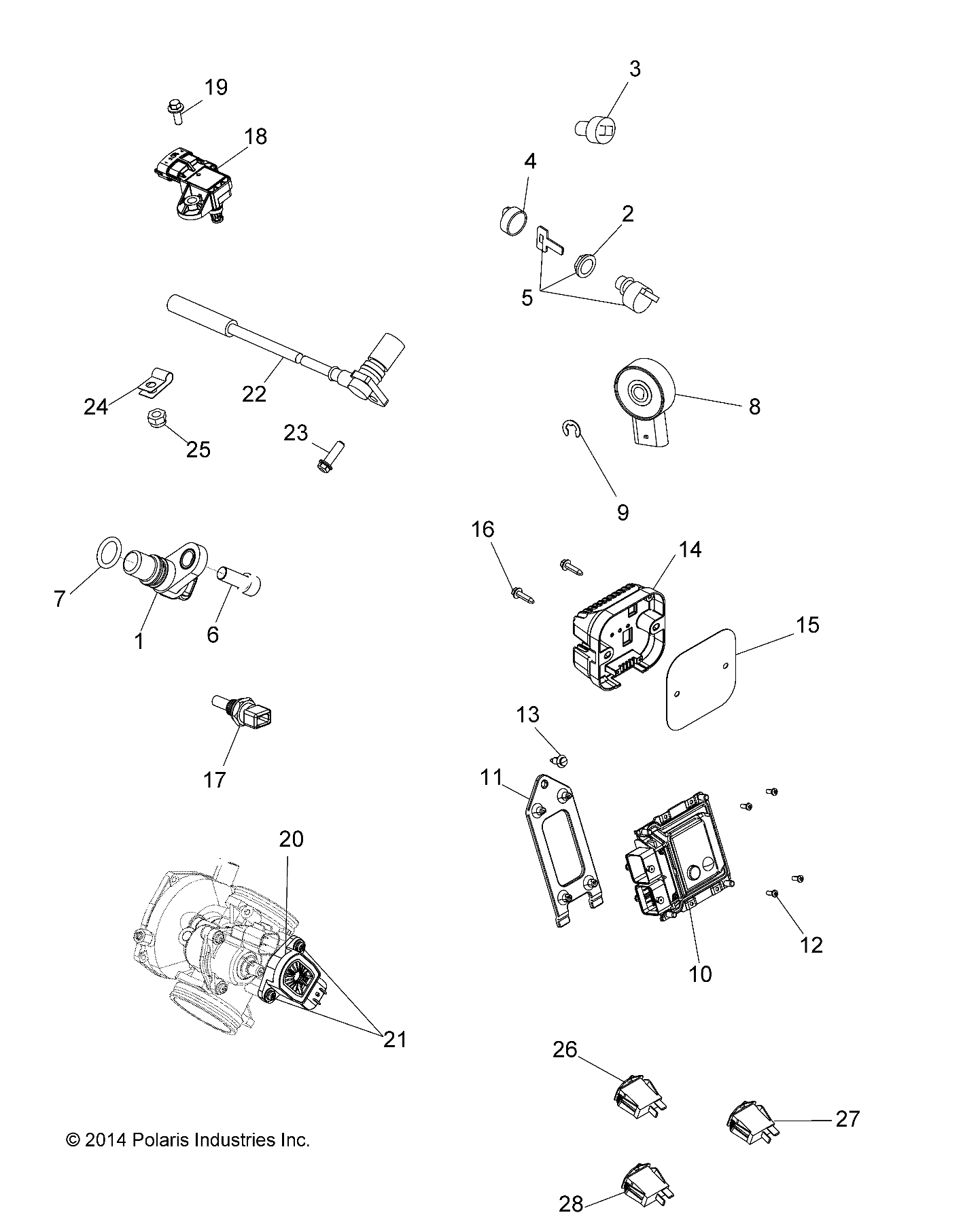 ELECTRICAL, SWITCHES, SENSORS and ECM - A18SHD57B9/E57BB/E57BS (49ATVELECT15570SP)