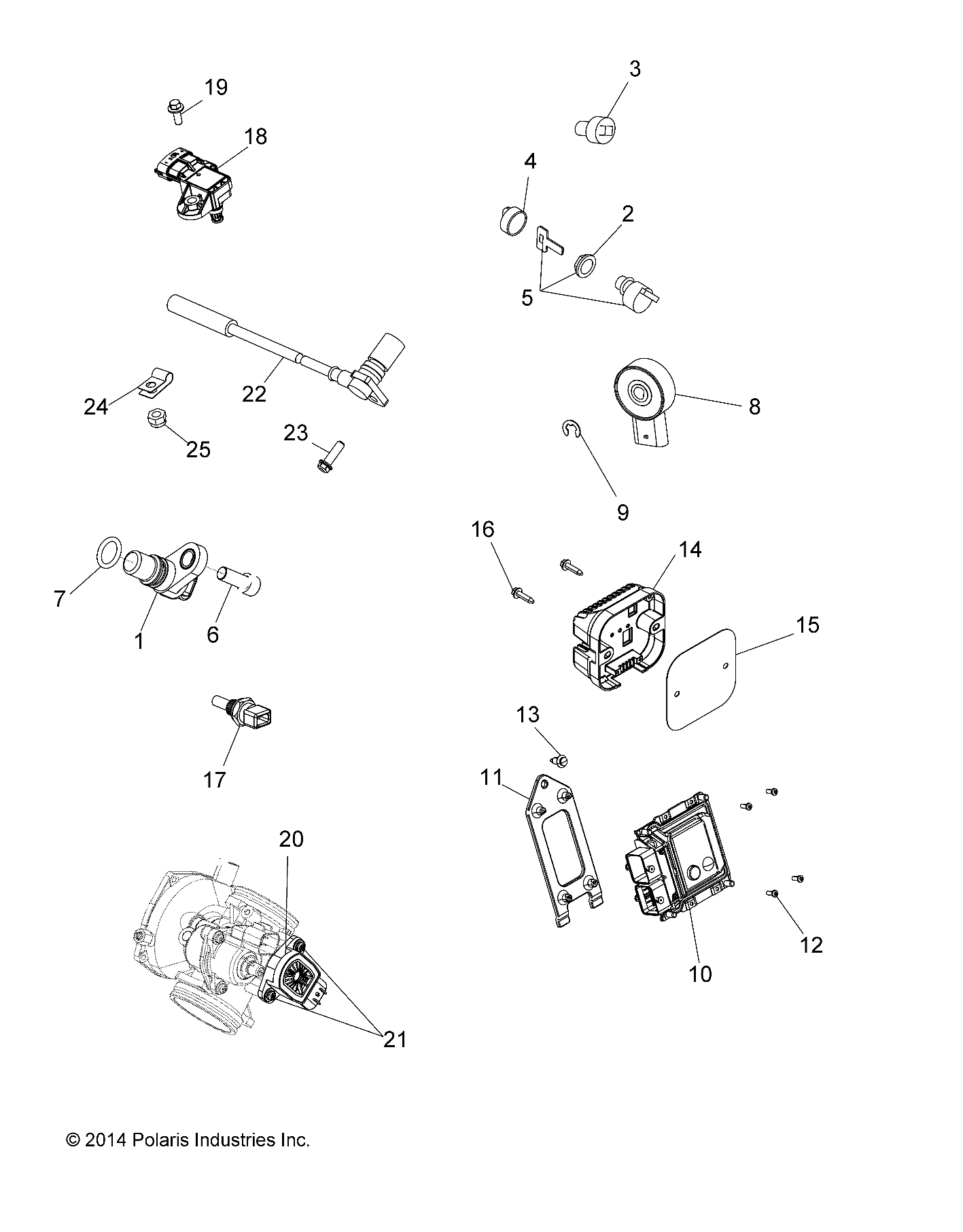 ELECTRICAL, SWITCHES, SENSORS and ECM - A17SJE57AU (49ATVELECT1570SPTR)