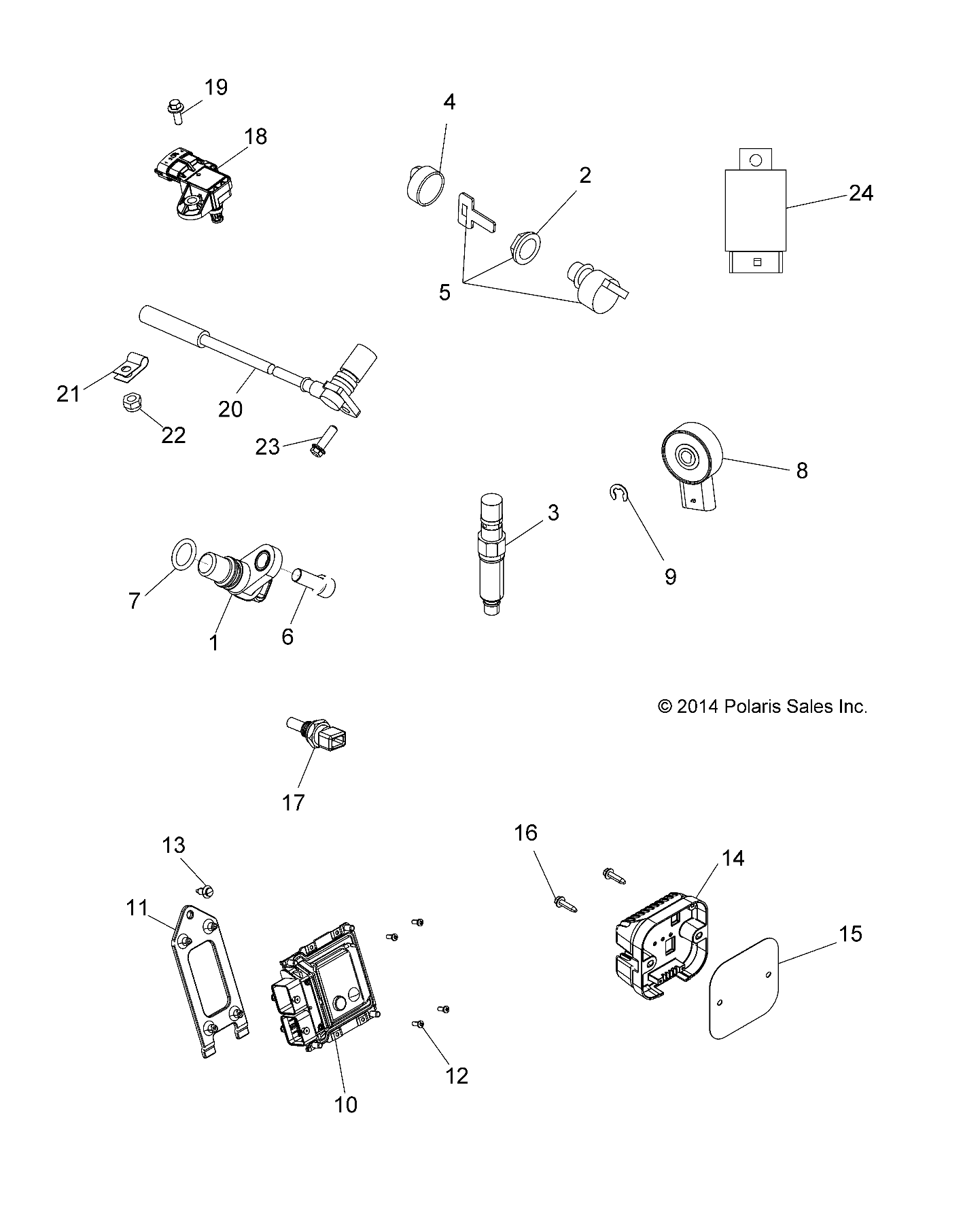 ELECTRICAL, SWITCHES, SENSORS and ECM - A16SHC57CM (49ATVELECT15QUAD)