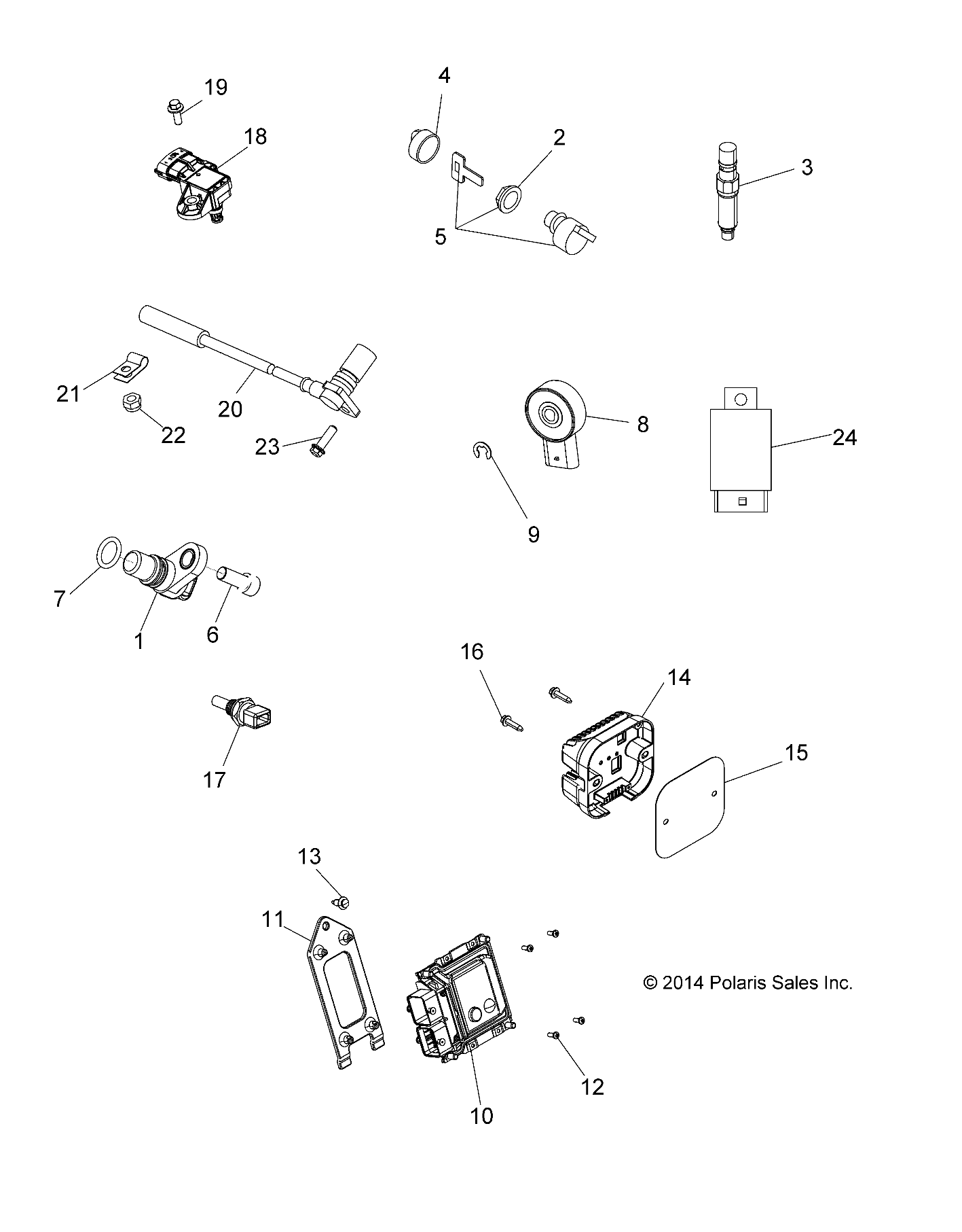 ELECTRICAL, SWITCHES, SENSORS and ECM - A15SDA57FH (49ATVELECT15TRGEU)