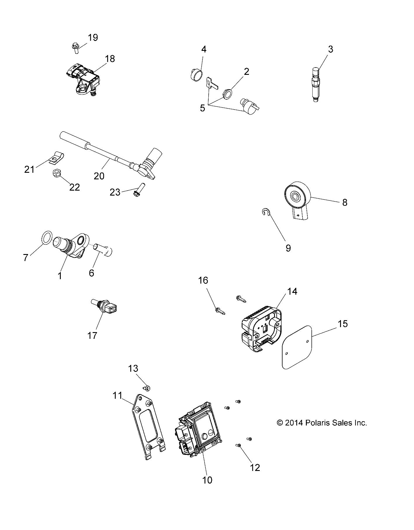 ELECTRICAL, SWITCHES, SENSORS and ECM - A15SWE57FA (49ATVELECT15X2EU2)