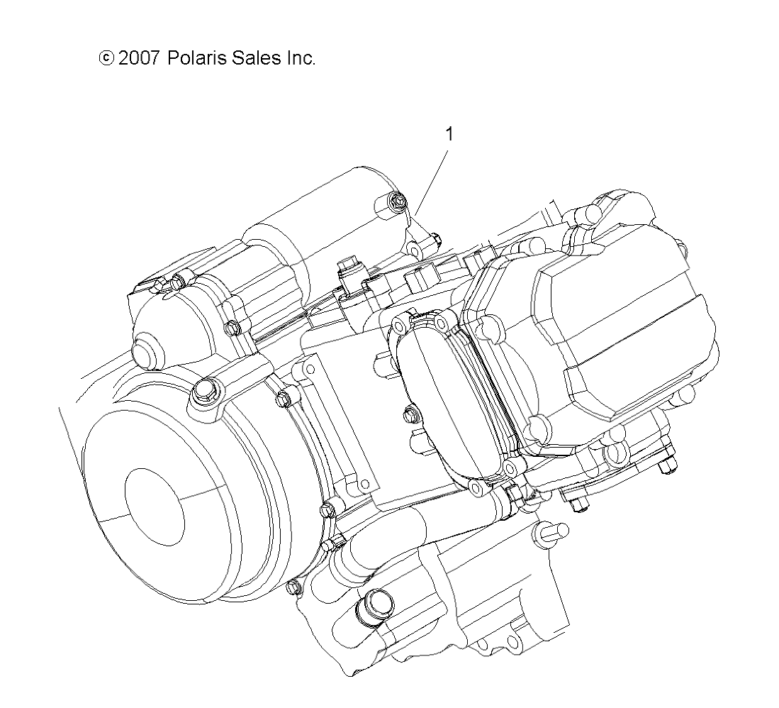 ENGINE, SHORT BLOCK - A08CL50AA (49ATVENGINE086X6)