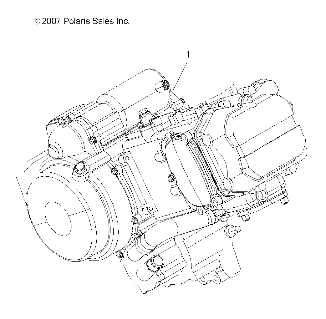 ENGINE, SHORT BLOCK - A08BG50FA (49ATVENGINE08SCRAM)