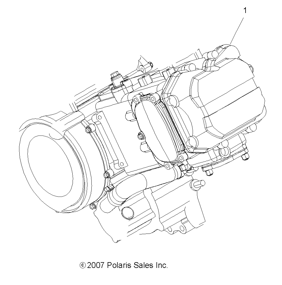 ENGINE, SHORT BLOCK - A11MB46FZ (49ATVENGINE08SP500)