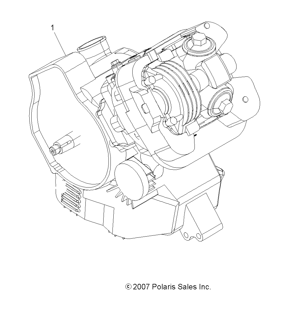 ENGINE, SHORT BLOCK - A13EA32AA (49ATVENGINE08TB)