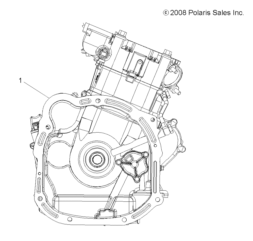 ENGINE, SHORT BLOCK - A09ZN55FX (49ATVENGINE09SPXP550)