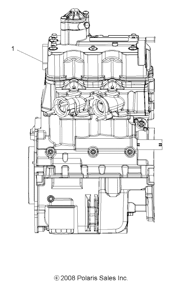 ENGINE, SHORT BLOCK - A10ZX85AK/AL/AS/AT/AX (49ATVENGINE09SPXP850)