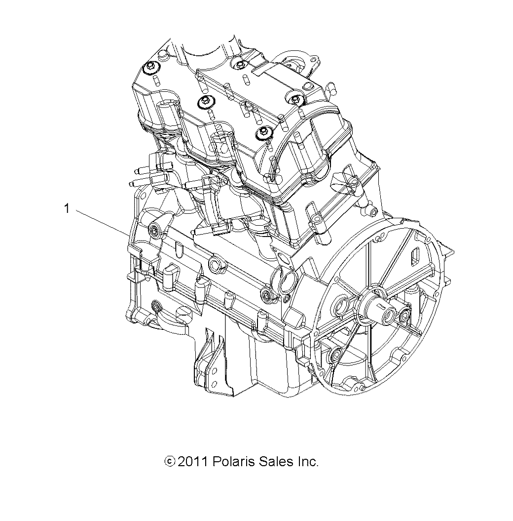 ENGINE, SHORT BLOCK - A13ZN85AA/AQ/AZ (49ATVENGINE12SP850)