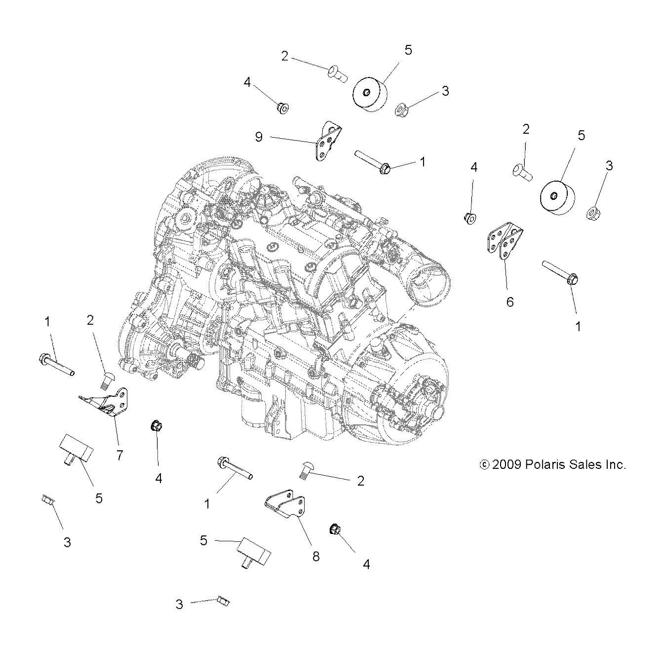 ENGINE, MOUNTING - A10ZX85AK/AL/AS/AT/AX (49ATVENGINEMTG10SPXP850)