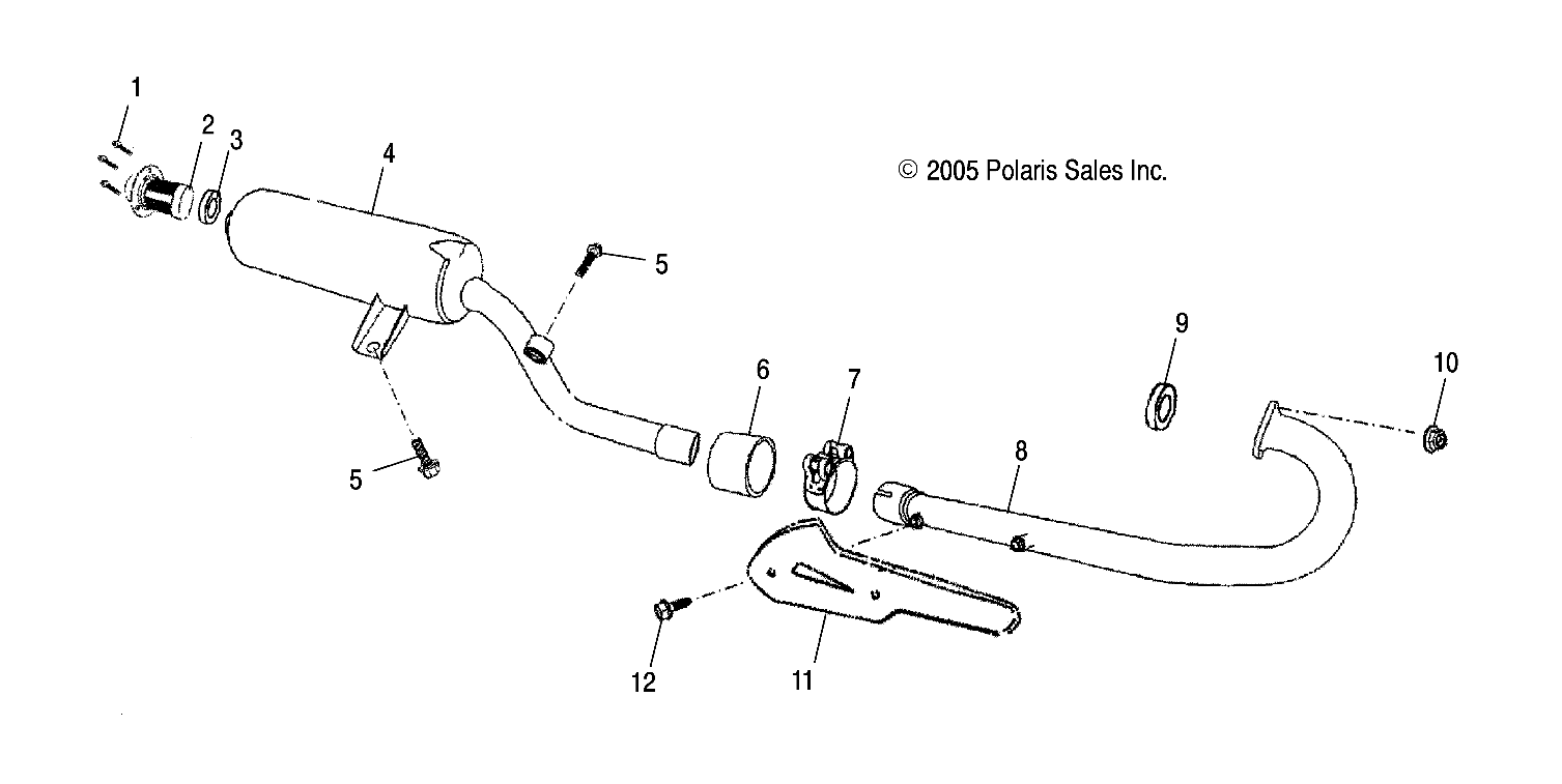 EXHAUST - A07PB20AA/AD (49ATVEXHAUST07PHX)