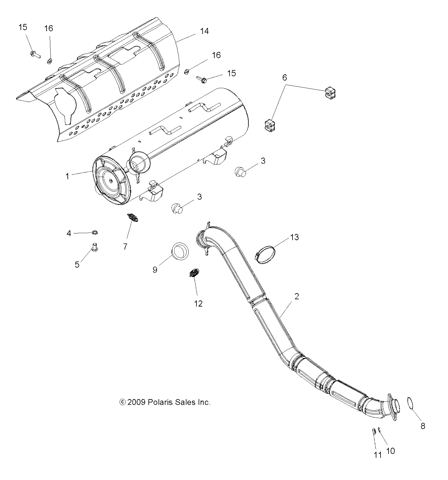 ENGINE, EXHAUST - A10DX55AL/AF (49ATVEXHAUST10SPTRGEPS)