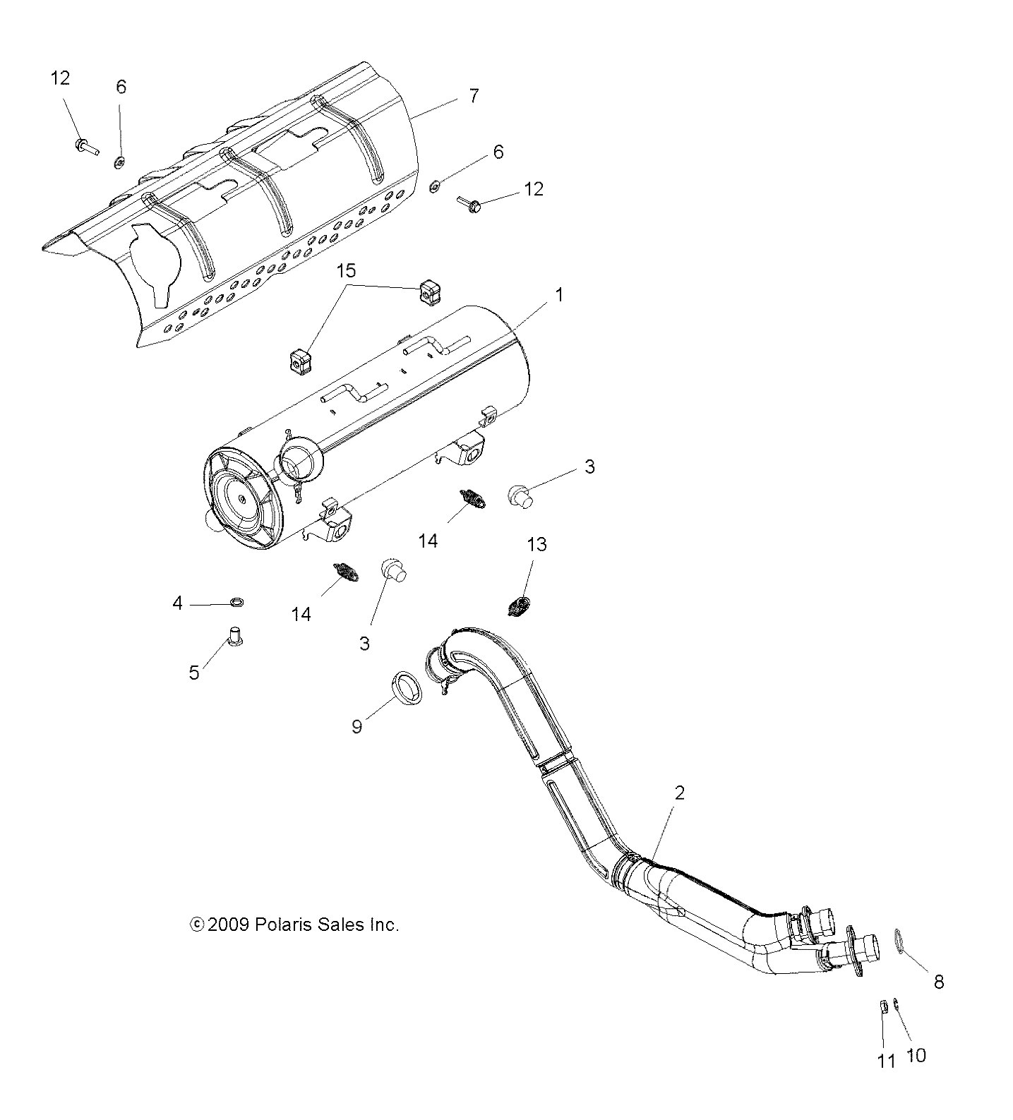 ENGINE, EXHAUST - A10DX85AL/AF (49ATVEXHAUST10SPTRGEPS8)