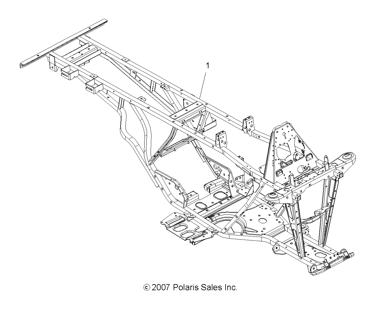 CHASSIS, FRAME - A08CL50AA (49ATVFRAME86X6)