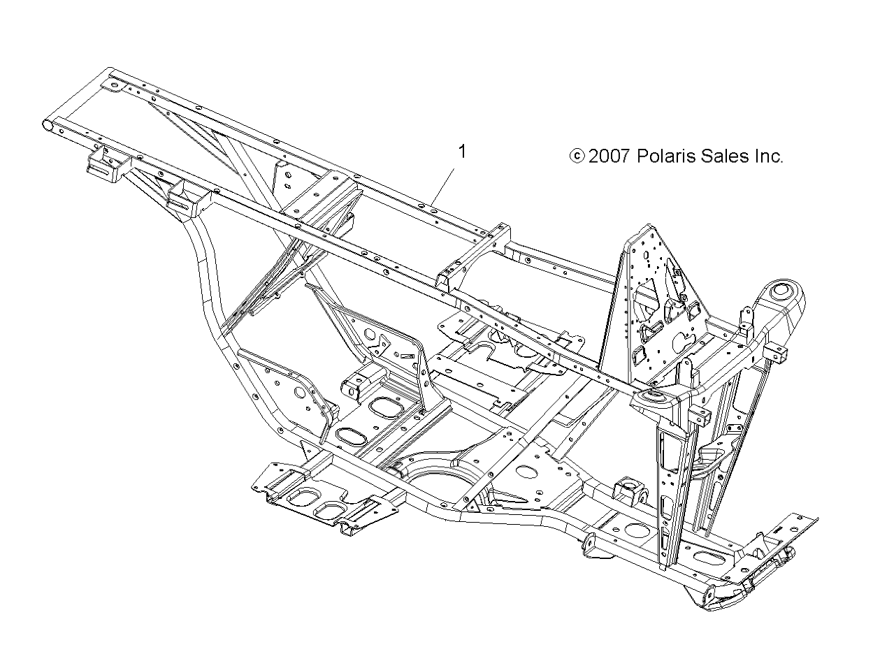 CHASSIS, FRAME - A09BA50FA (49ATVFRAME08SCRAM)