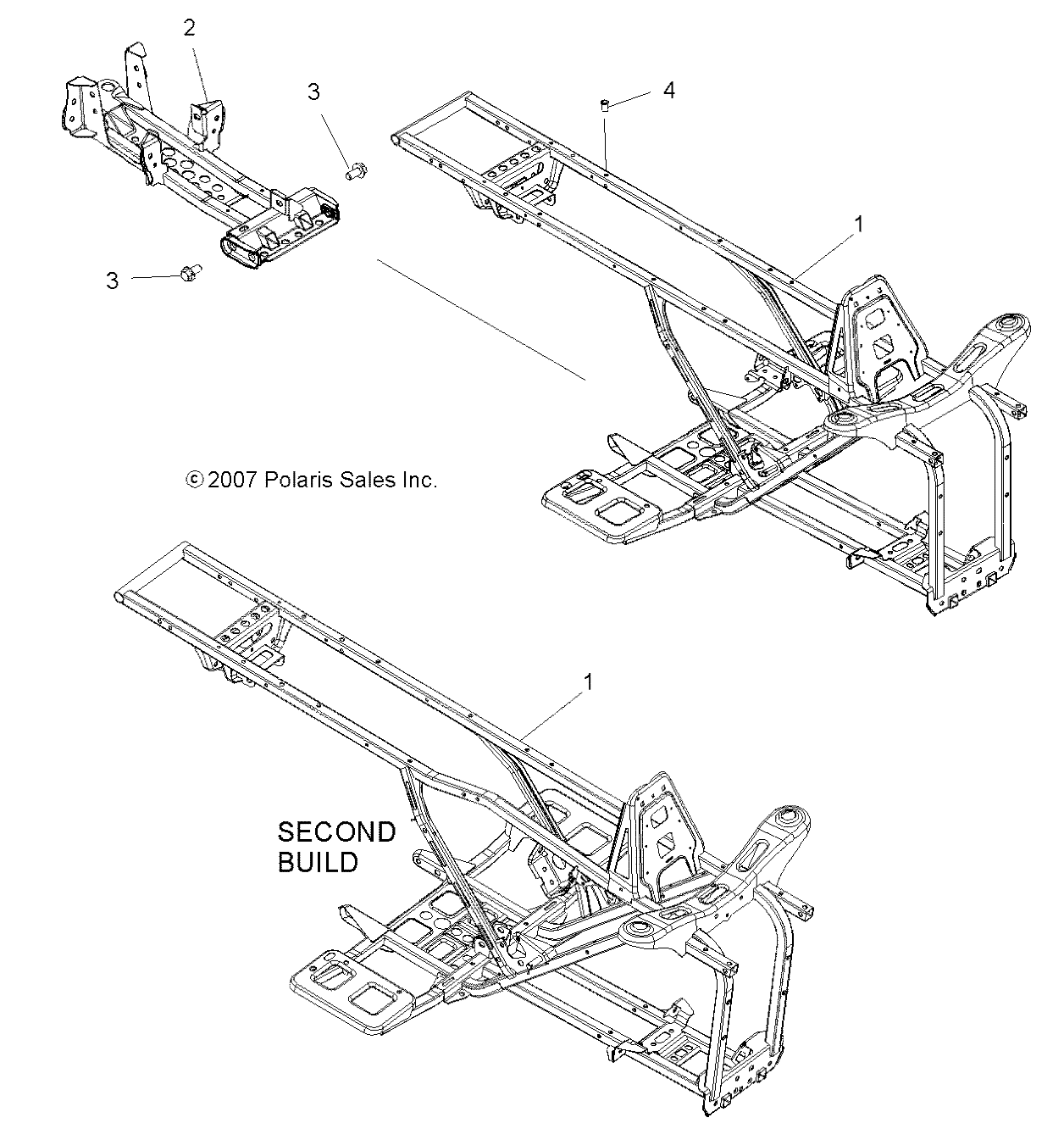 CHASSIS, FRAME - A08LH27AW/AX/AZ (49ATVFRAME08SP300)