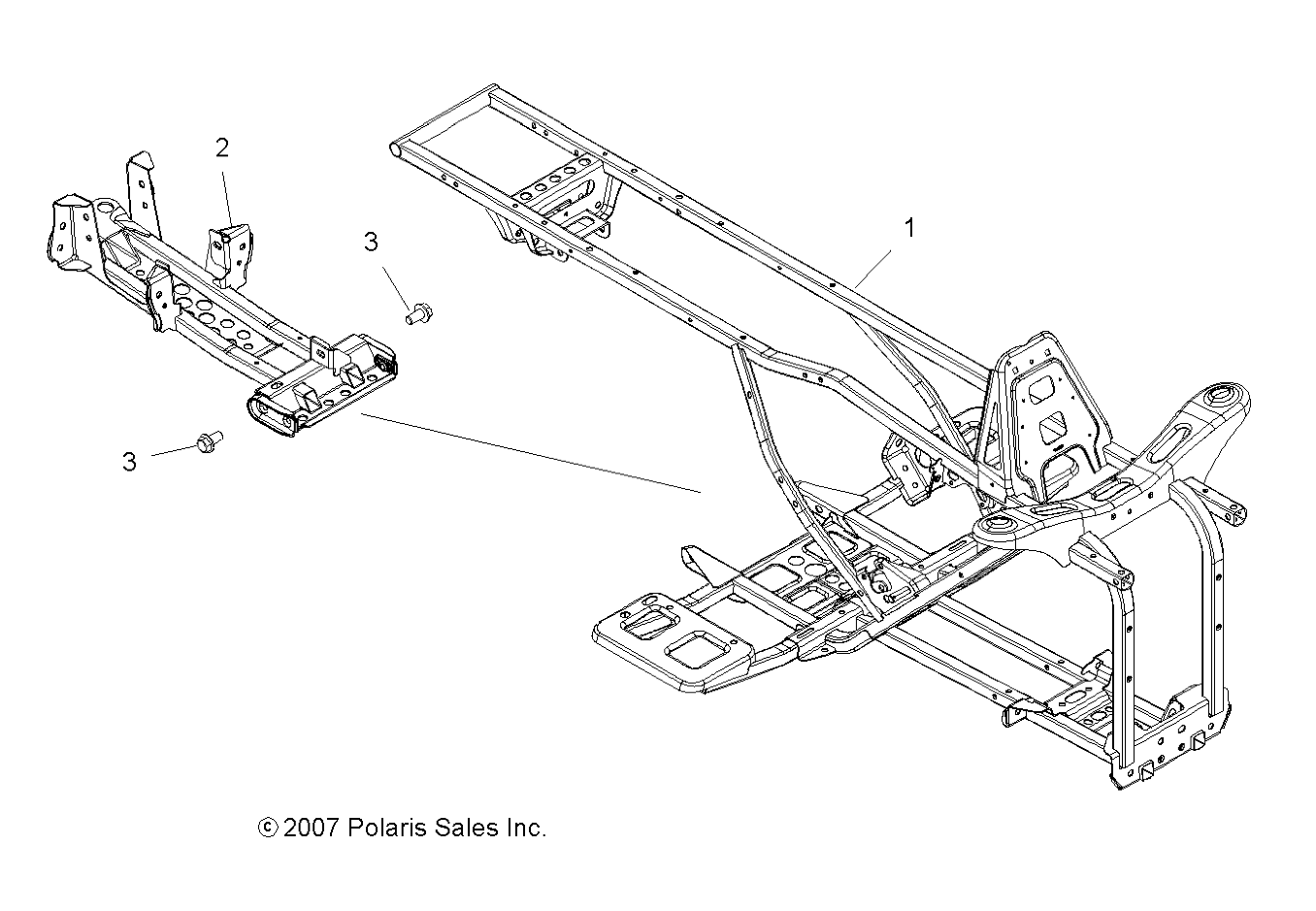 CHASSIS, FRAME - A08LH46AQ/AX/AZ (49ATVFRAME08SP400)