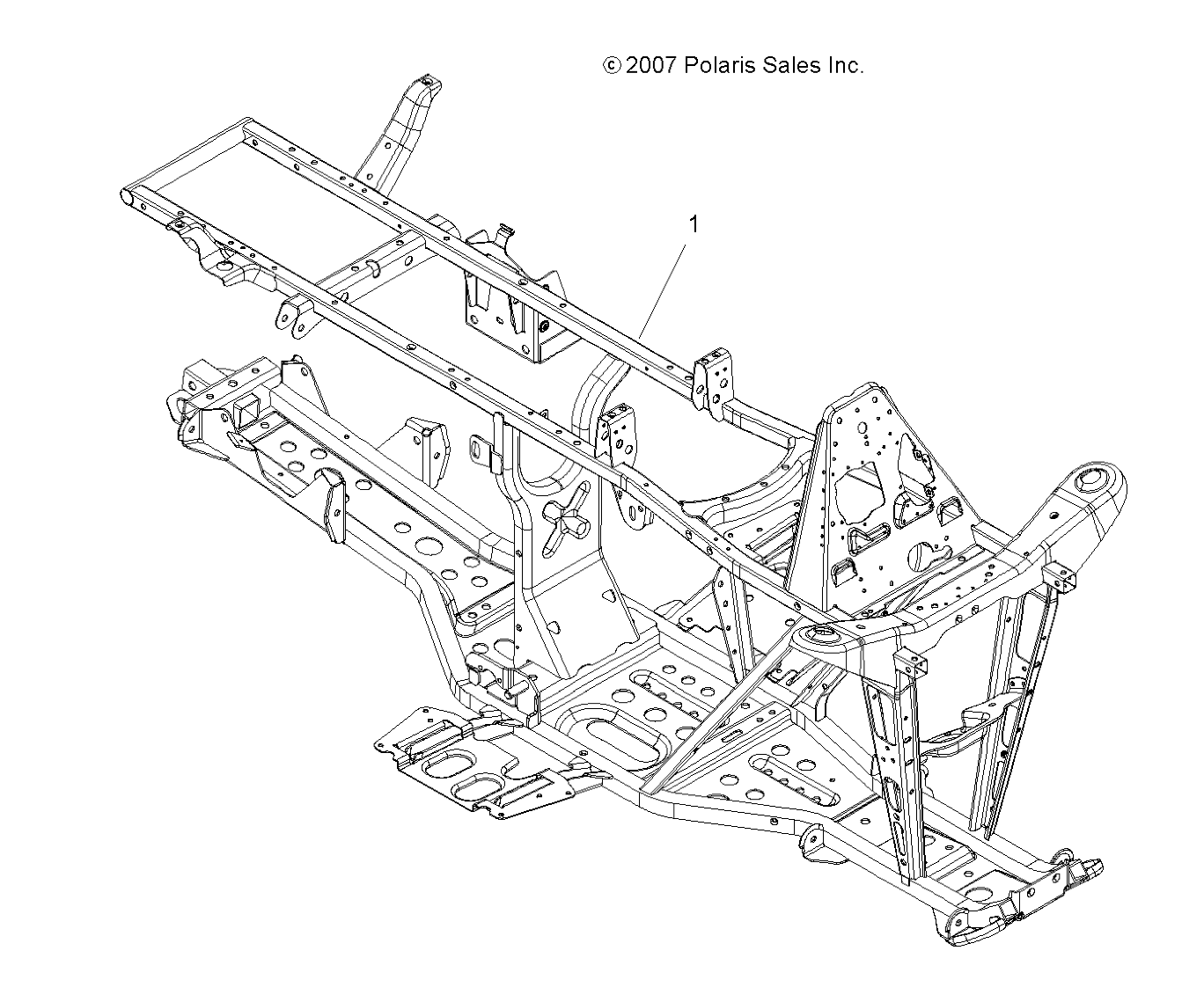 CHASSIS, FRAME - A08MH50AX/AZ (49ATVFRAME08SP500)