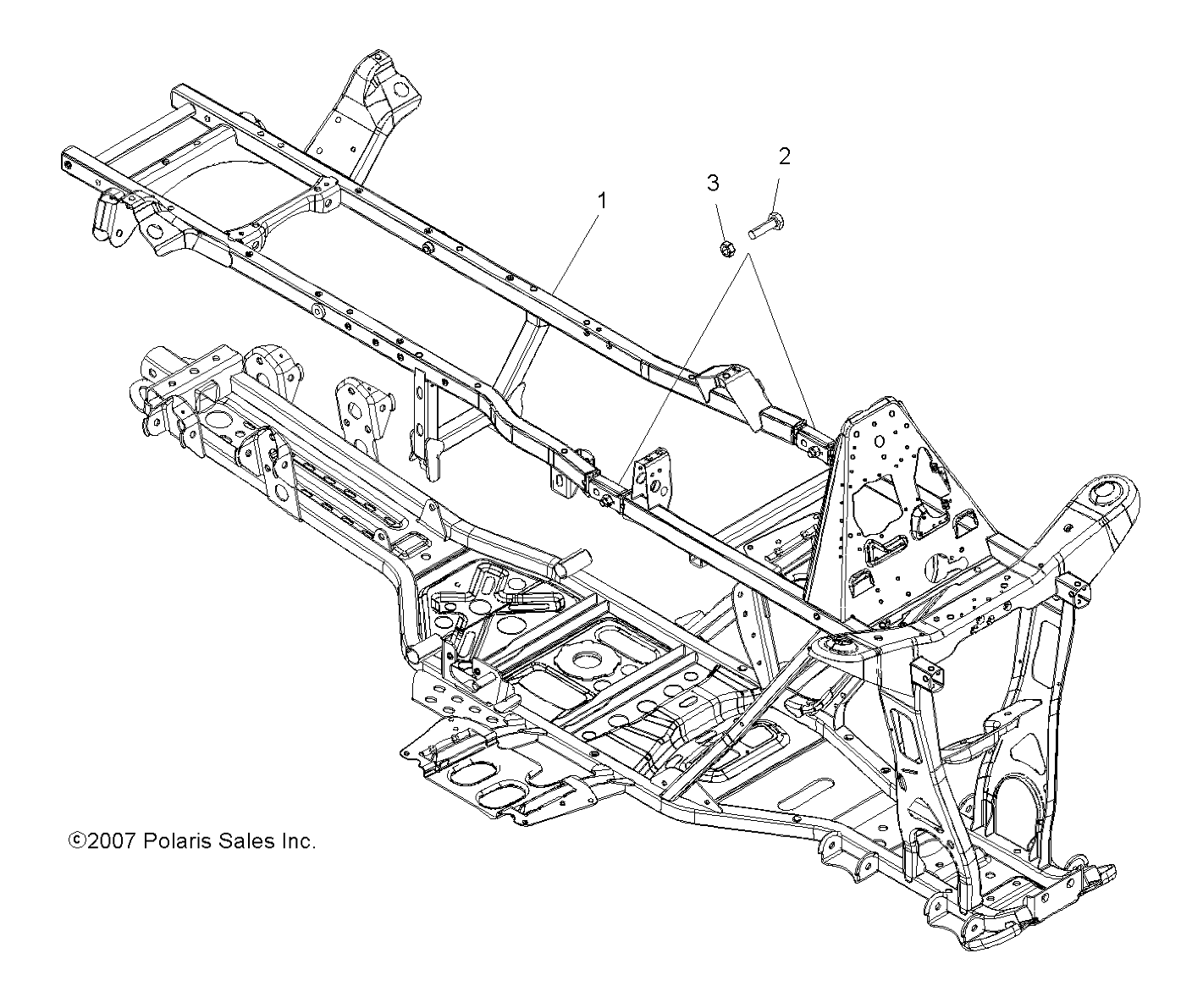 CHASSIS, FRAME - A08DN76AF/AG/AH/AL/AJ/AS (49ATVFRAME08SPTRG500)