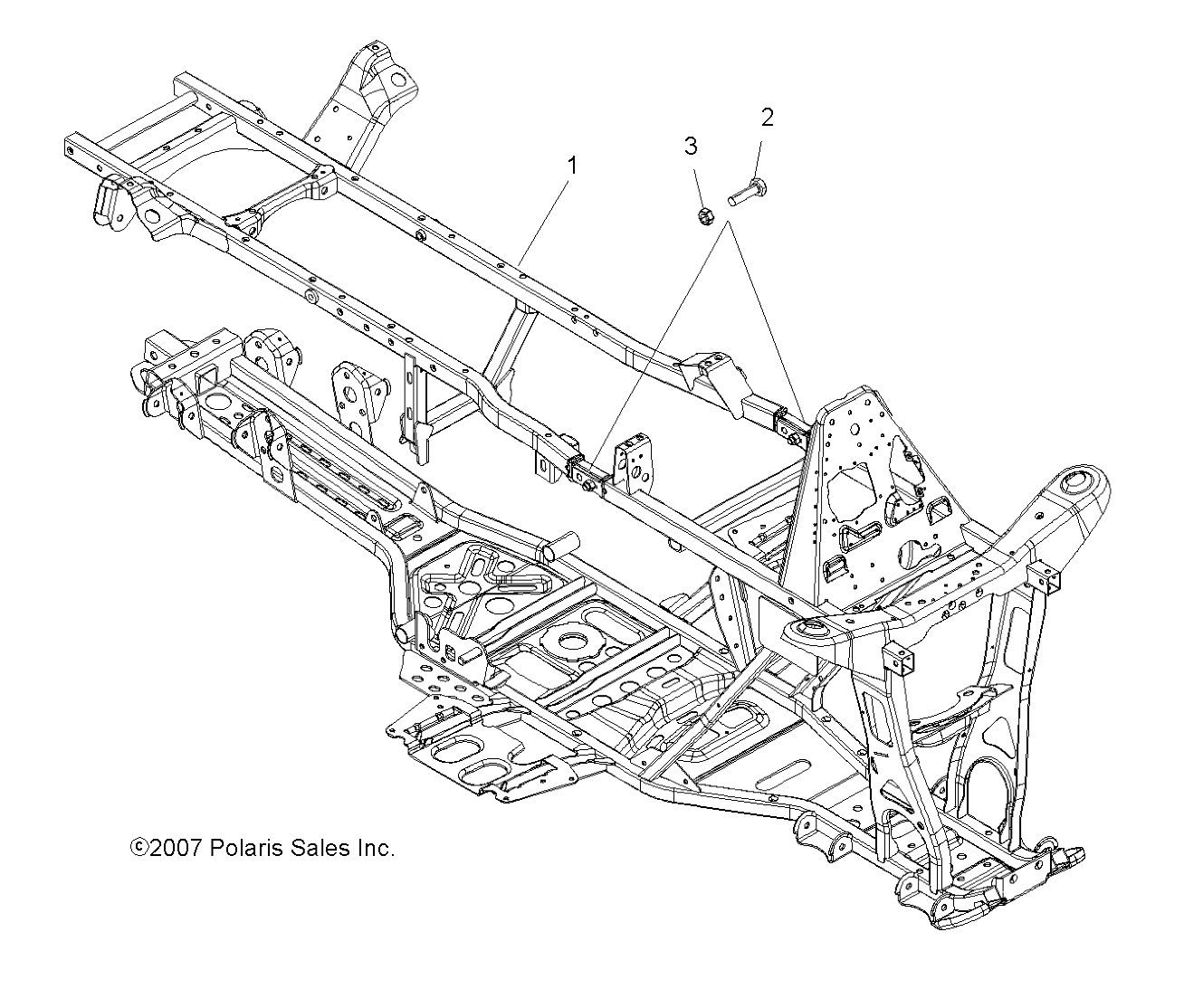 CHASSIS, FRAME - A09DN76FC (49ATVFRAME08SPTRG800I)