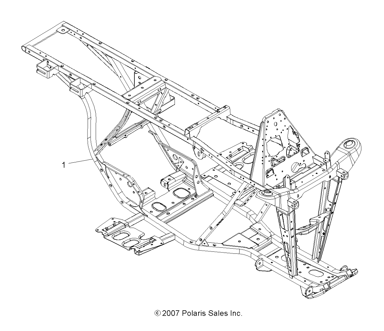 CHASSIS, FRAME - A08BA32AA (49ATVFRAME08TB)