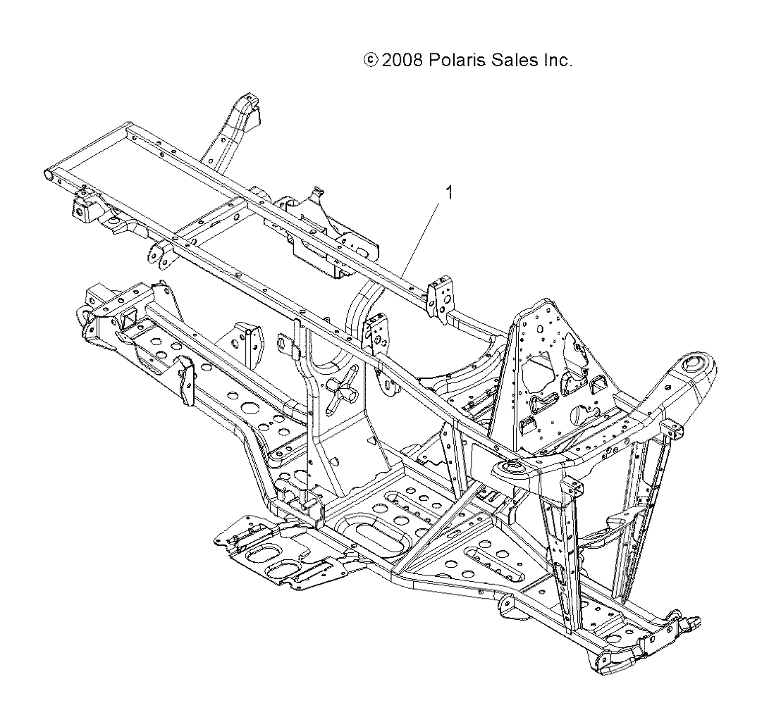 CHASSIS, FRAME - A09MN50ET (49ATVFRAME09SP500TR)