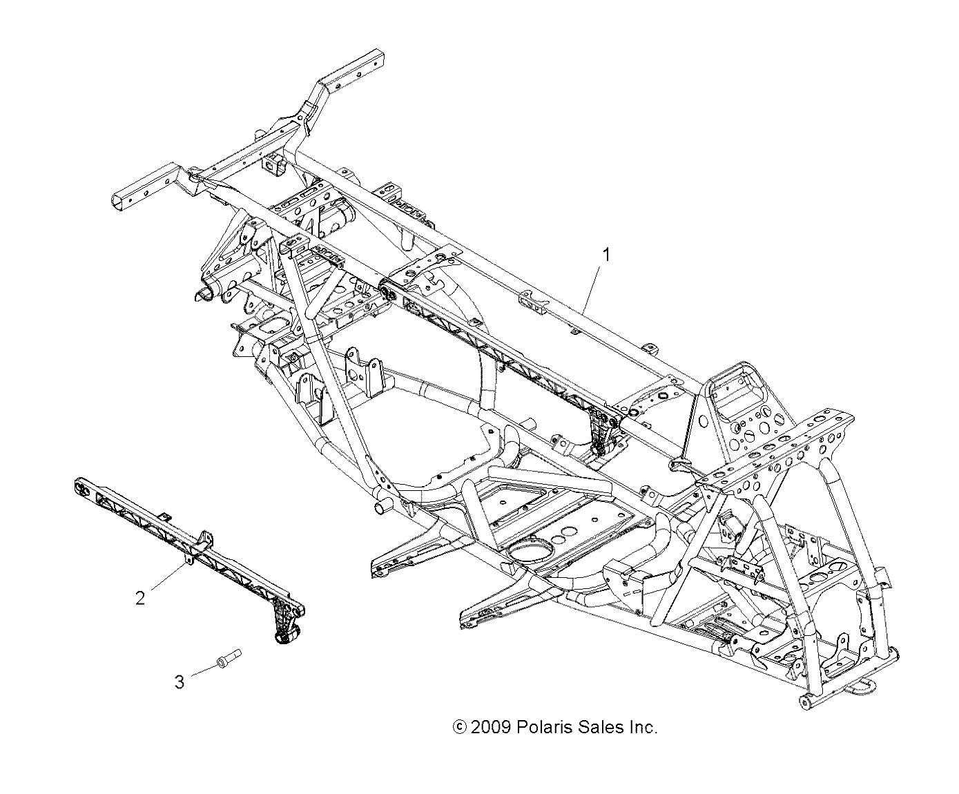 CHASSIS, MAIN FRAME - A10TN55AL/AX (49ATVFRAME10SP550X2)