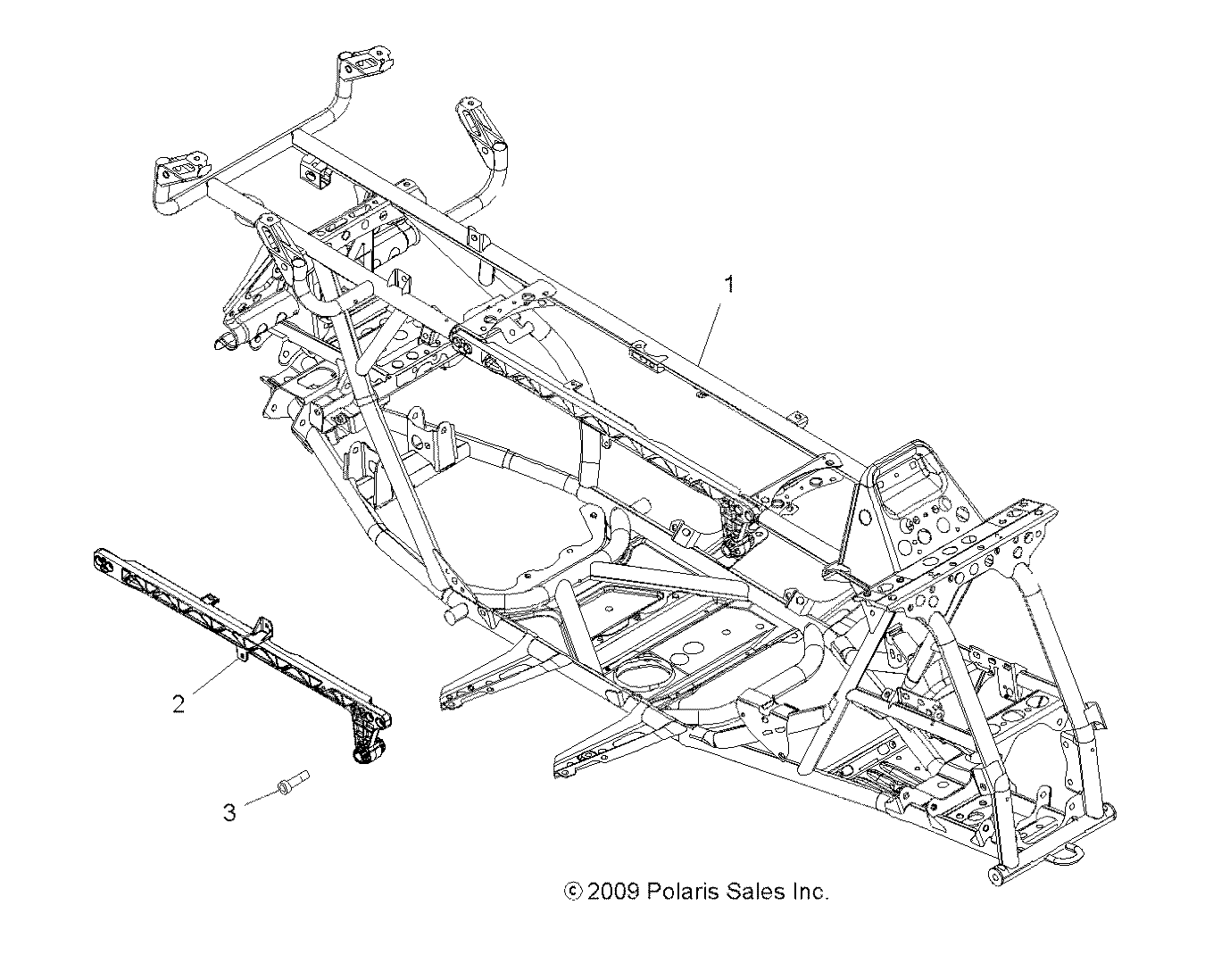 CHASSIS, MAIN FRAME - A10DX55AL/AF (49ATVFRAME10SPTRGEPS)