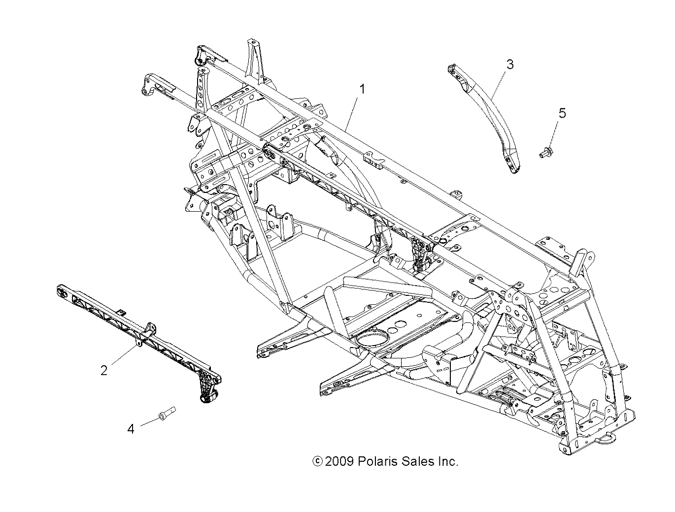 CHASSIS, MAIN FRAME - A10ZX55FX/FF (49ATVFRAME10SPXP550)