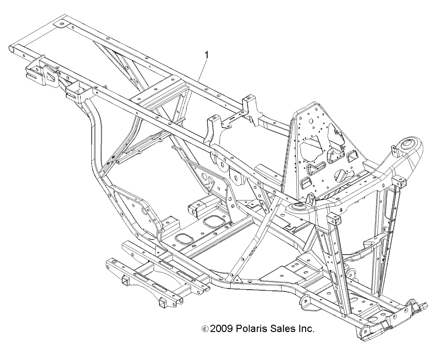 CHASSIS, FRAME - A13NA32AA (49ATVFRAME10TBLZR)