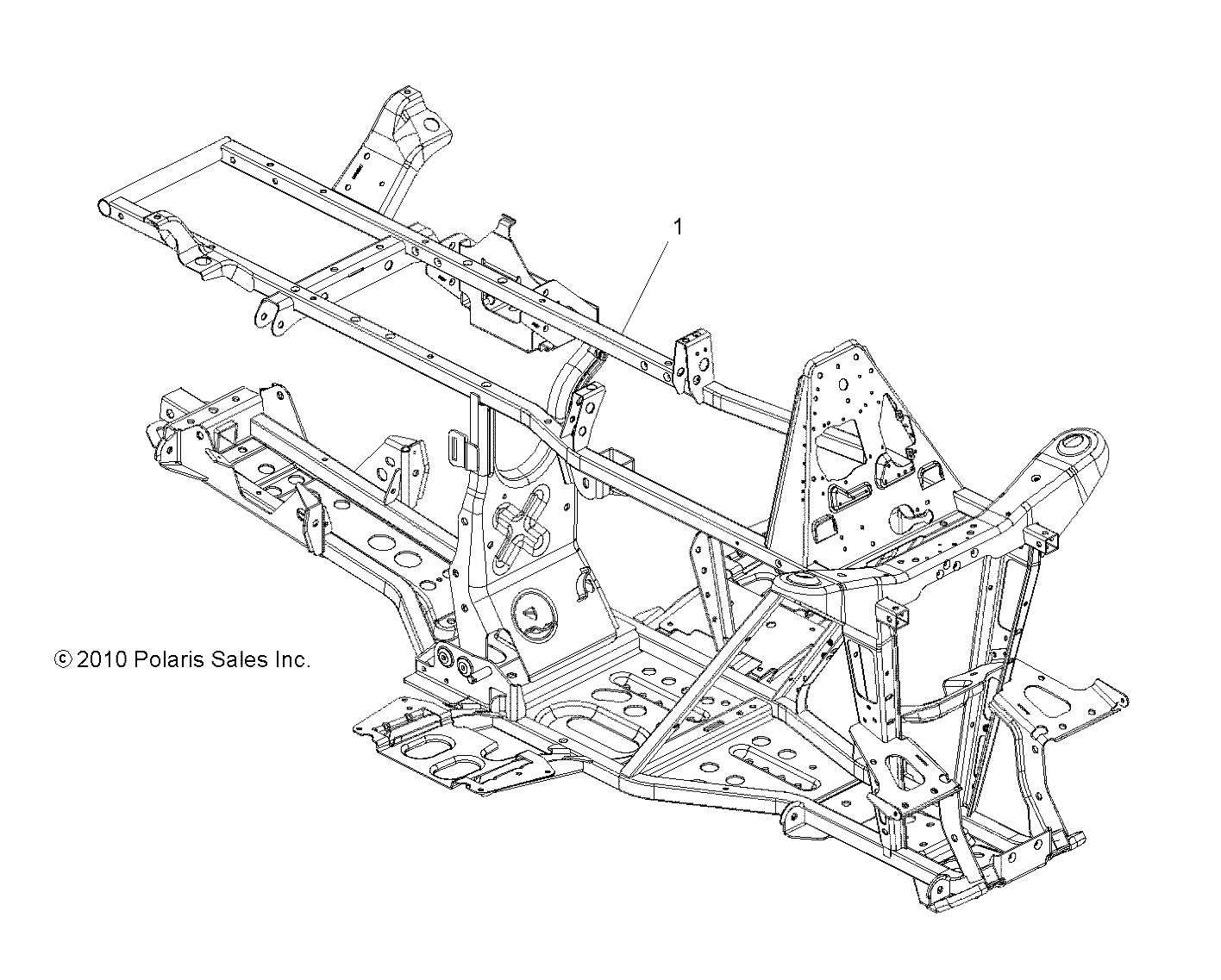 CHASSIS, FRAME - A14MH46AA/AH/MS46AA (49ATVFRAME11SP500)